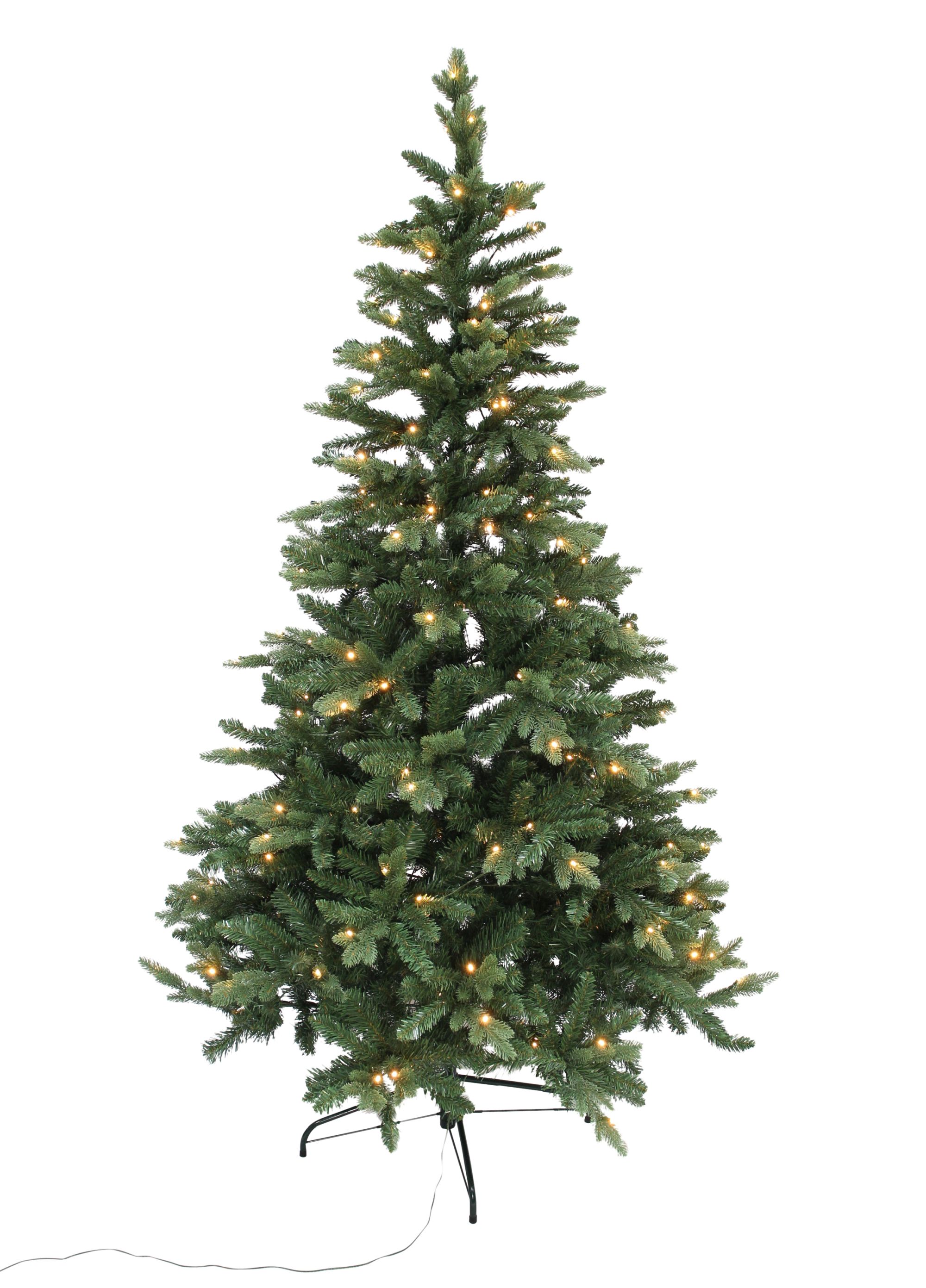 Tannenbaum mit Lichterkette  im Frank Flechtwaren Online Shop für Nostalgische Weihnachten kaufen