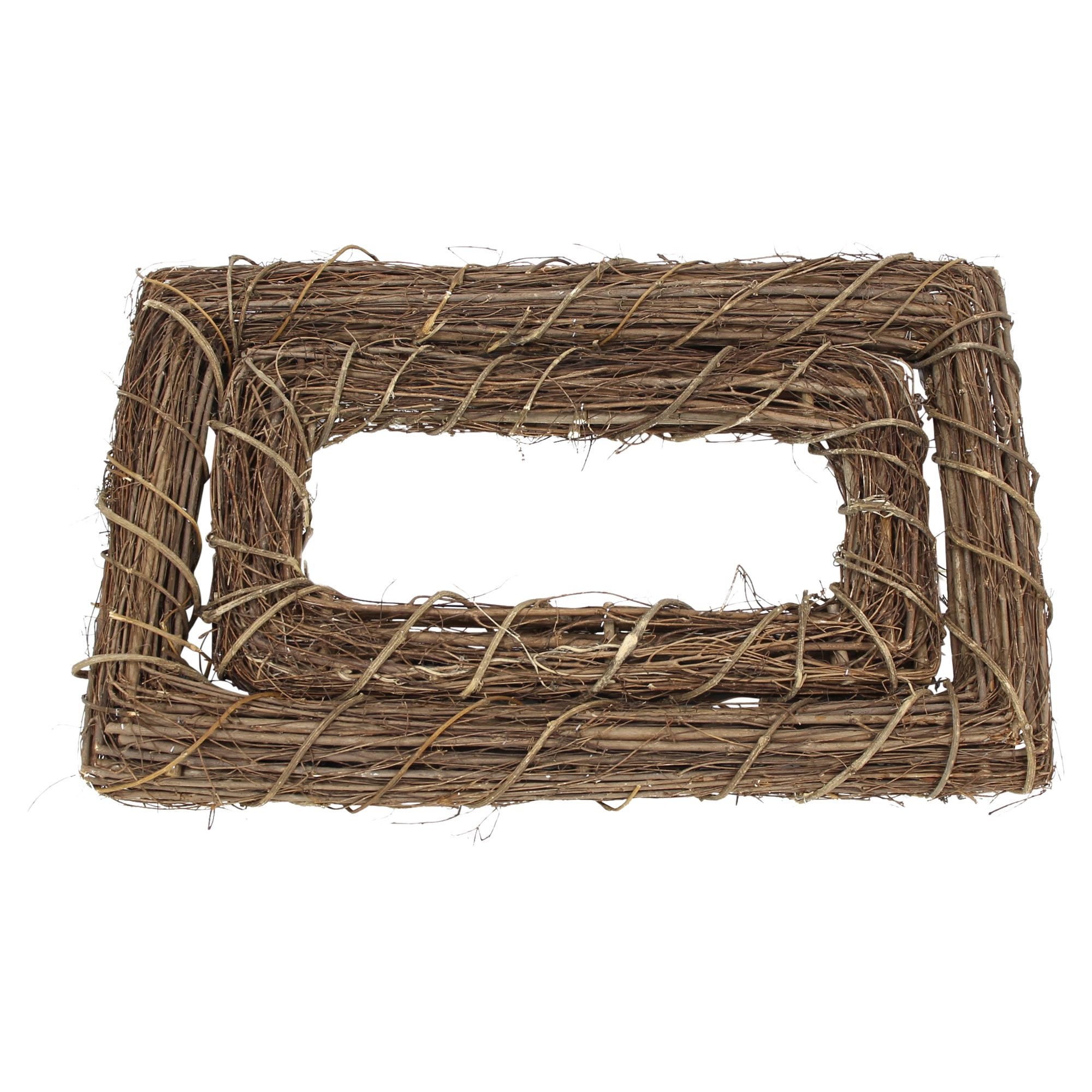 Flechtrahmen "Ulmenreisig", 2er Set  im Frank Flechtwaren Online Shop für Dekoringe kaufen