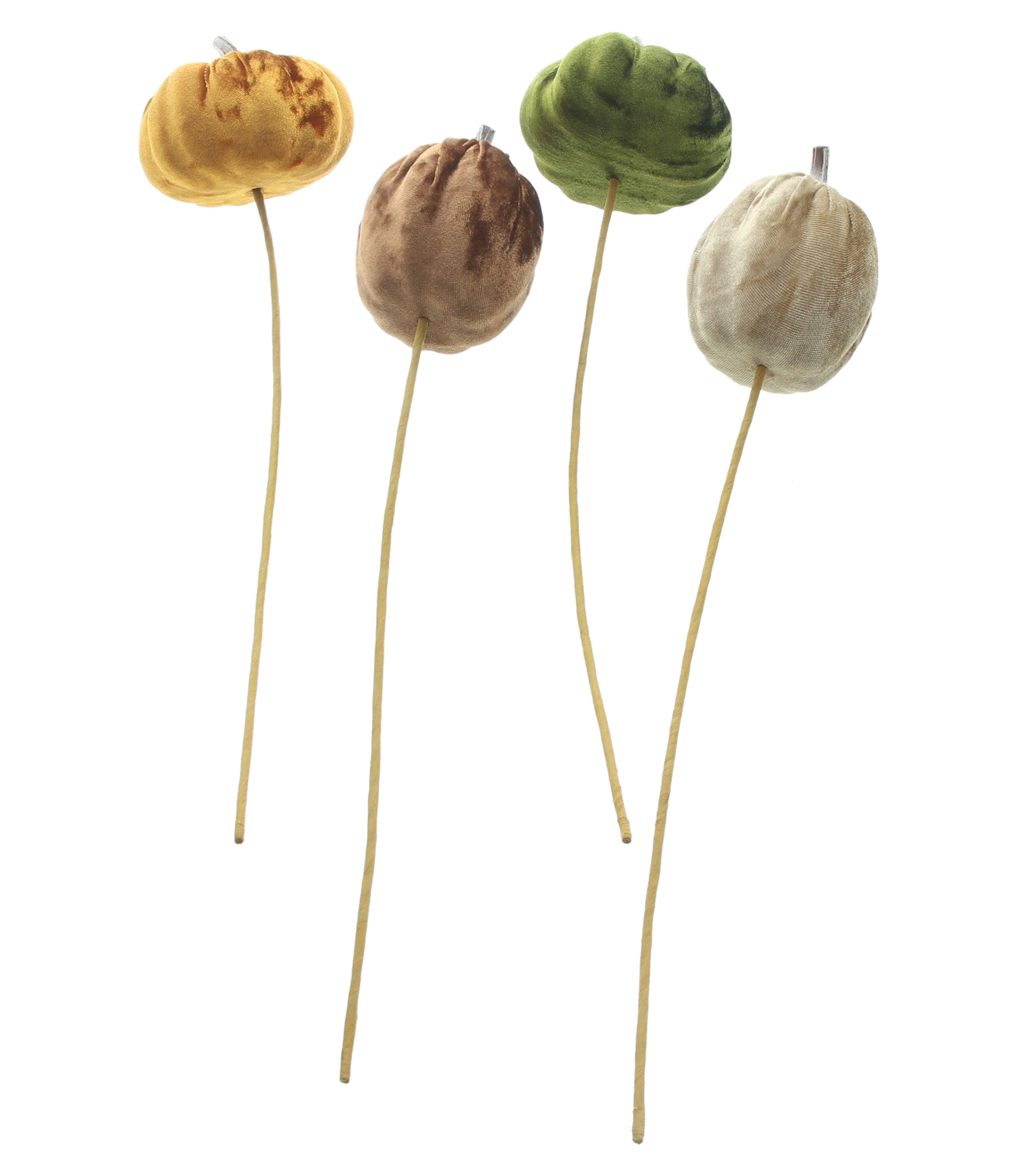 Stecker "Samtkürbis", 4er Set  im Frank Flechtwaren Online Shop für Titelserie Herbst/Winter kaufen