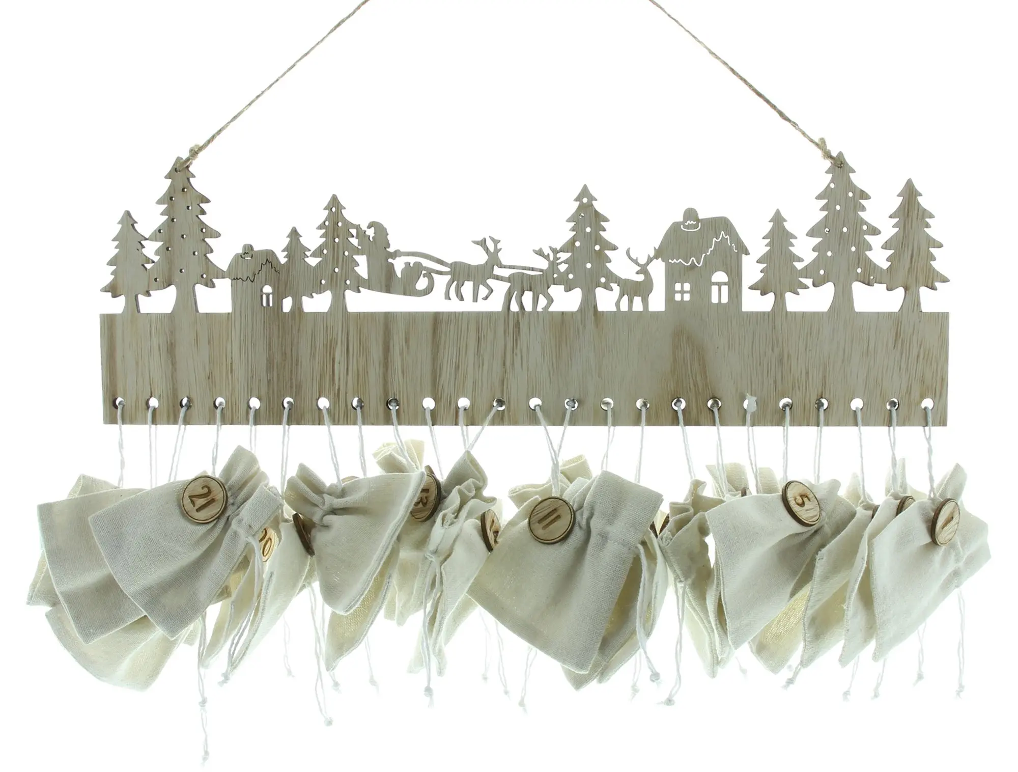 Adventskalender "Sachet"  im Frank Flechtwaren Online Shop für Adventskalender kaufen
