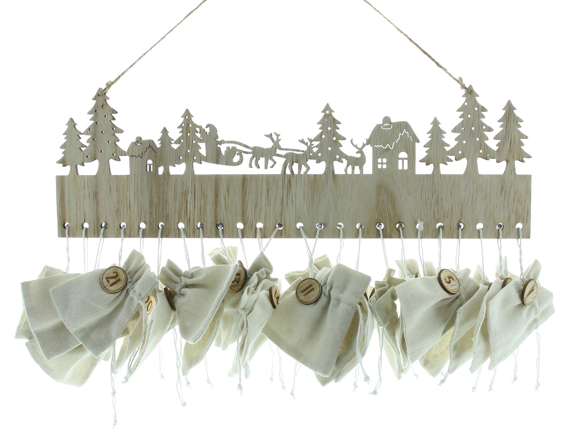 Adventskalender "Sachet"  im Frank Flechtwaren Online Shop für Weihnachten kaufen
