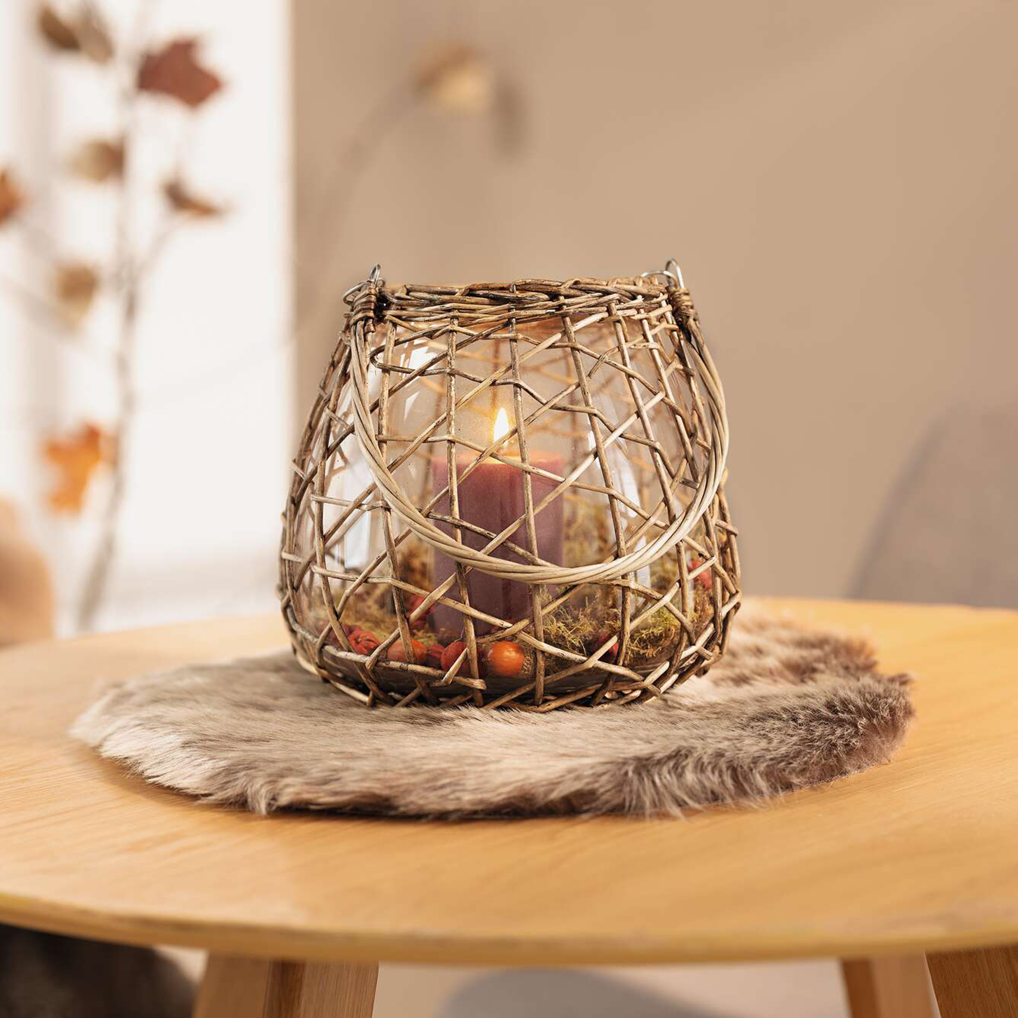 Windlicht "Geflecht"  im Frank Flechtwaren Online Shop kaufen