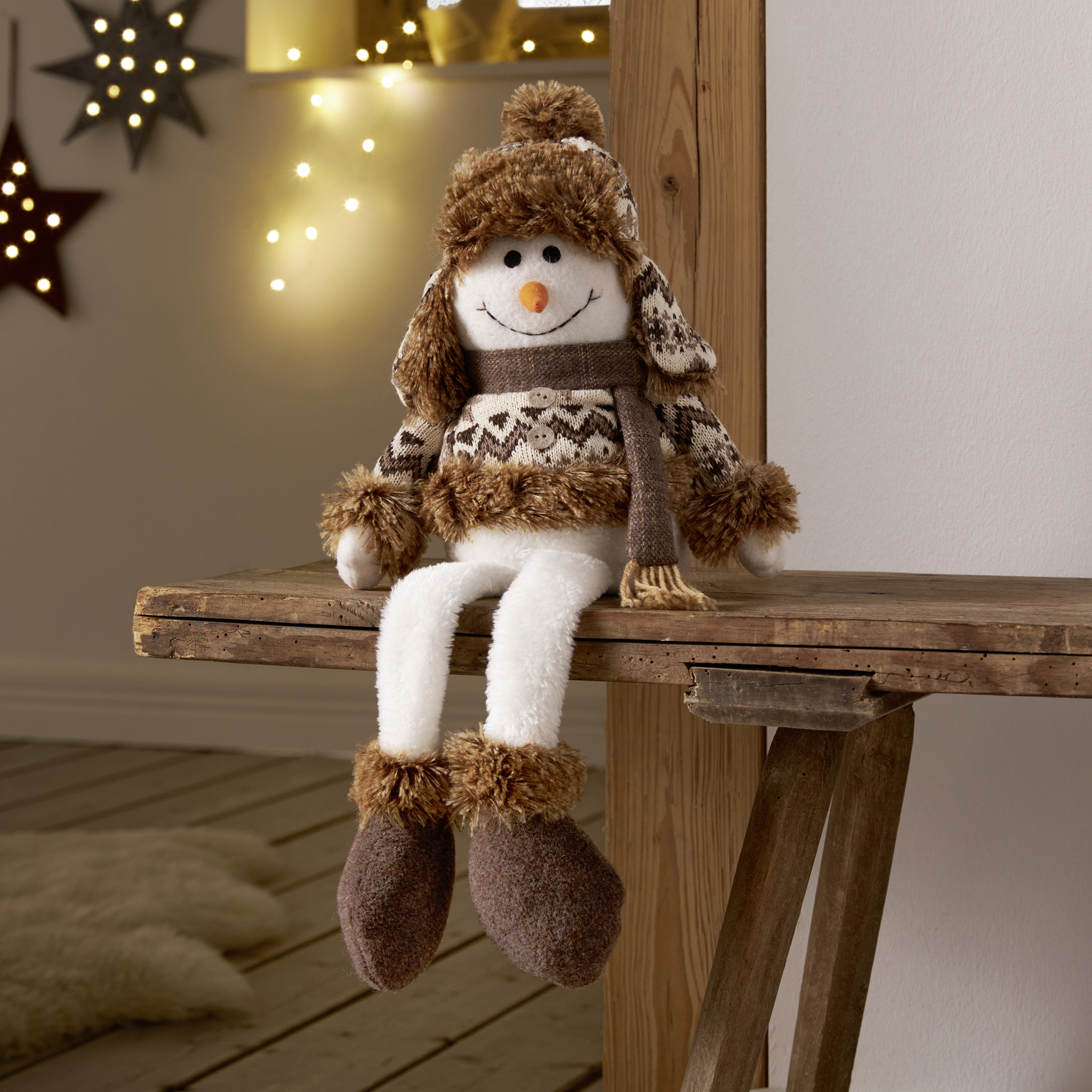 Kantenhocker "Schneemann"  im Frank Flechtwaren Online Shop kaufen