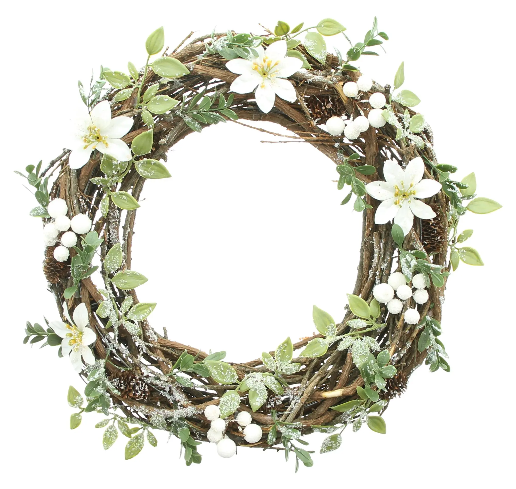 Kranz "Christrose"  im Frank Flechtwaren Online Shop für Weihnachten kaufen