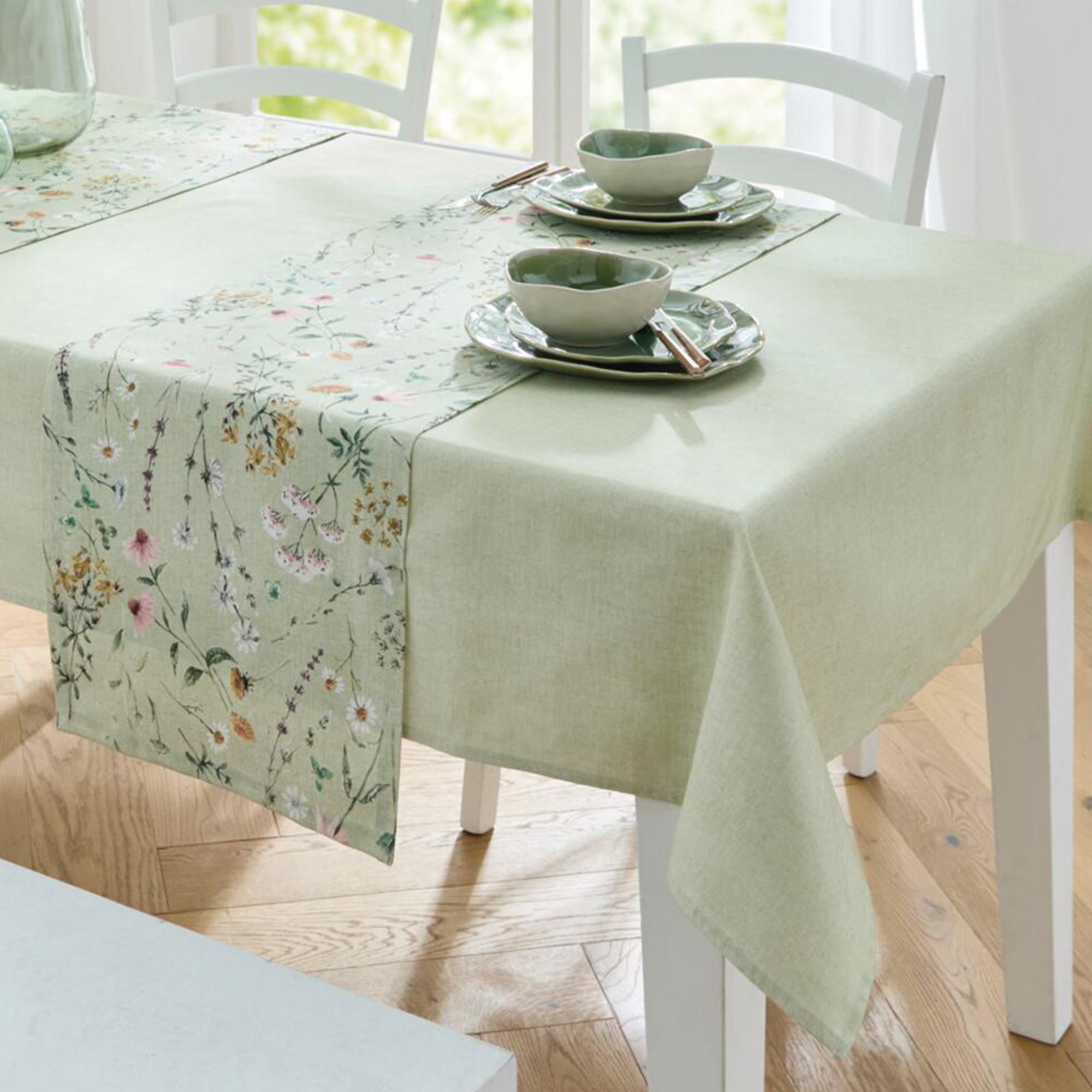 Tafeldecke "Pastellgrün"  im Frank Flechtwaren Online Shop kaufen