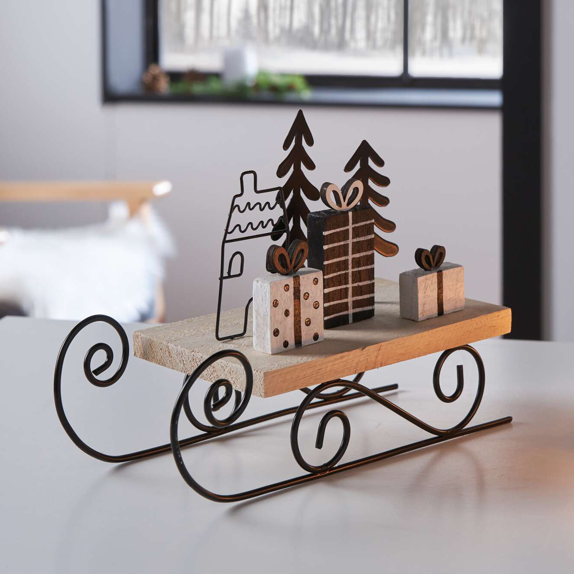 Dekoschlitten "Black"  im Frank Flechtwaren Online Shop kaufen