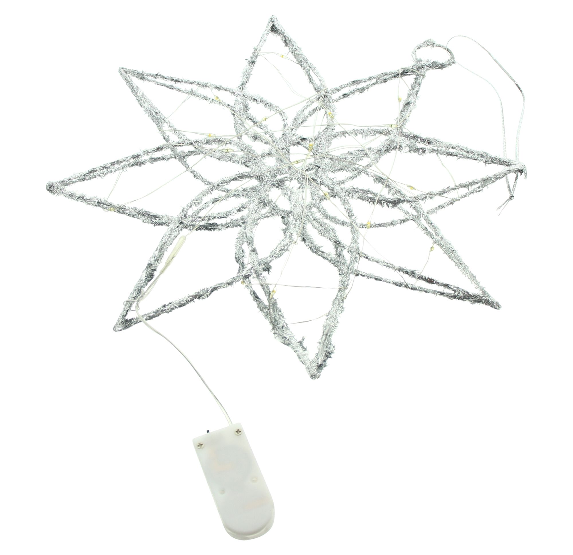 LED-Stern "Silver"  im Frank Flechtwaren Online Shop für Weihnachten kaufen