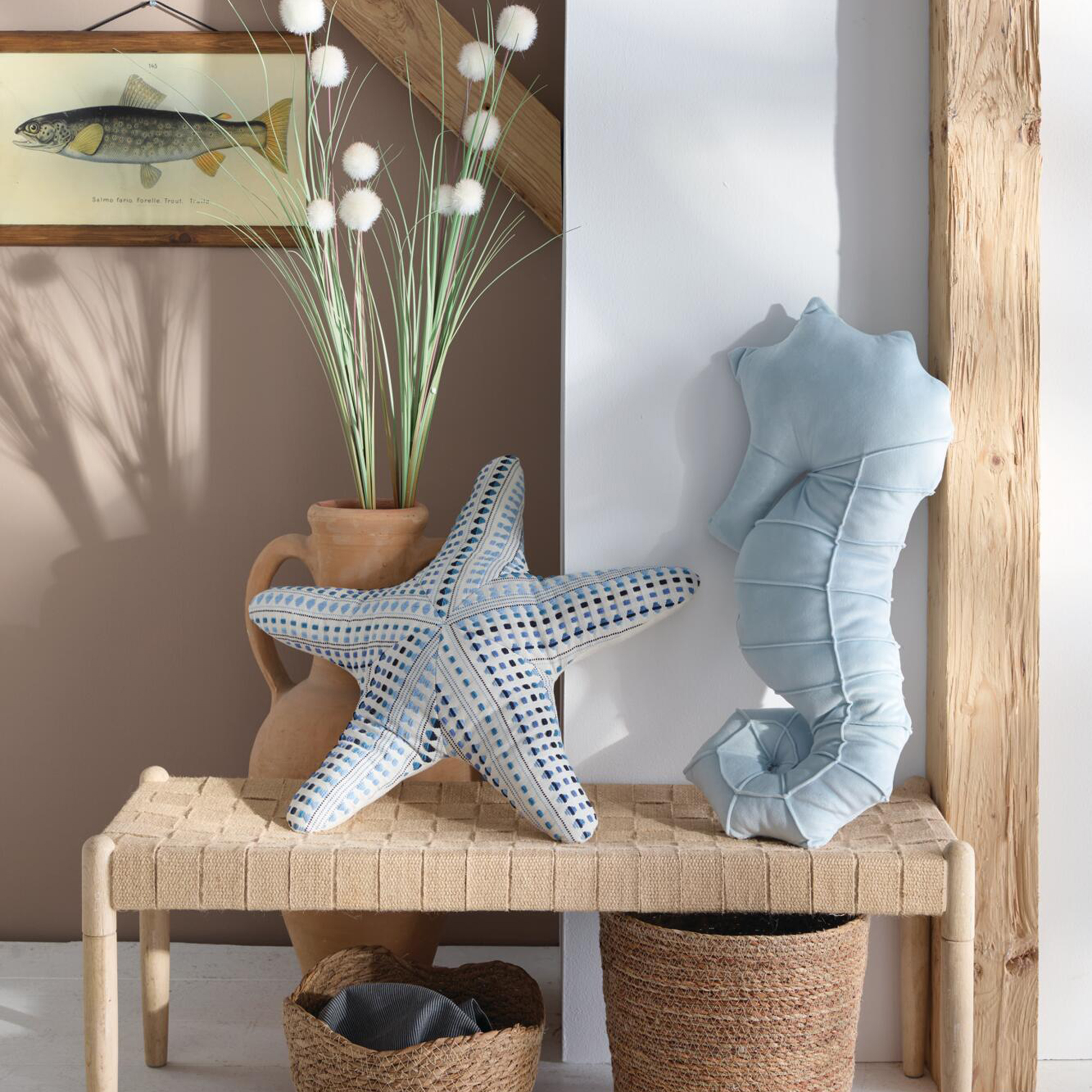 Dekokissen "Seepferdchen"  im Frank Flechtwaren Online Shop für Kissen &amp; Innenkissen kaufen