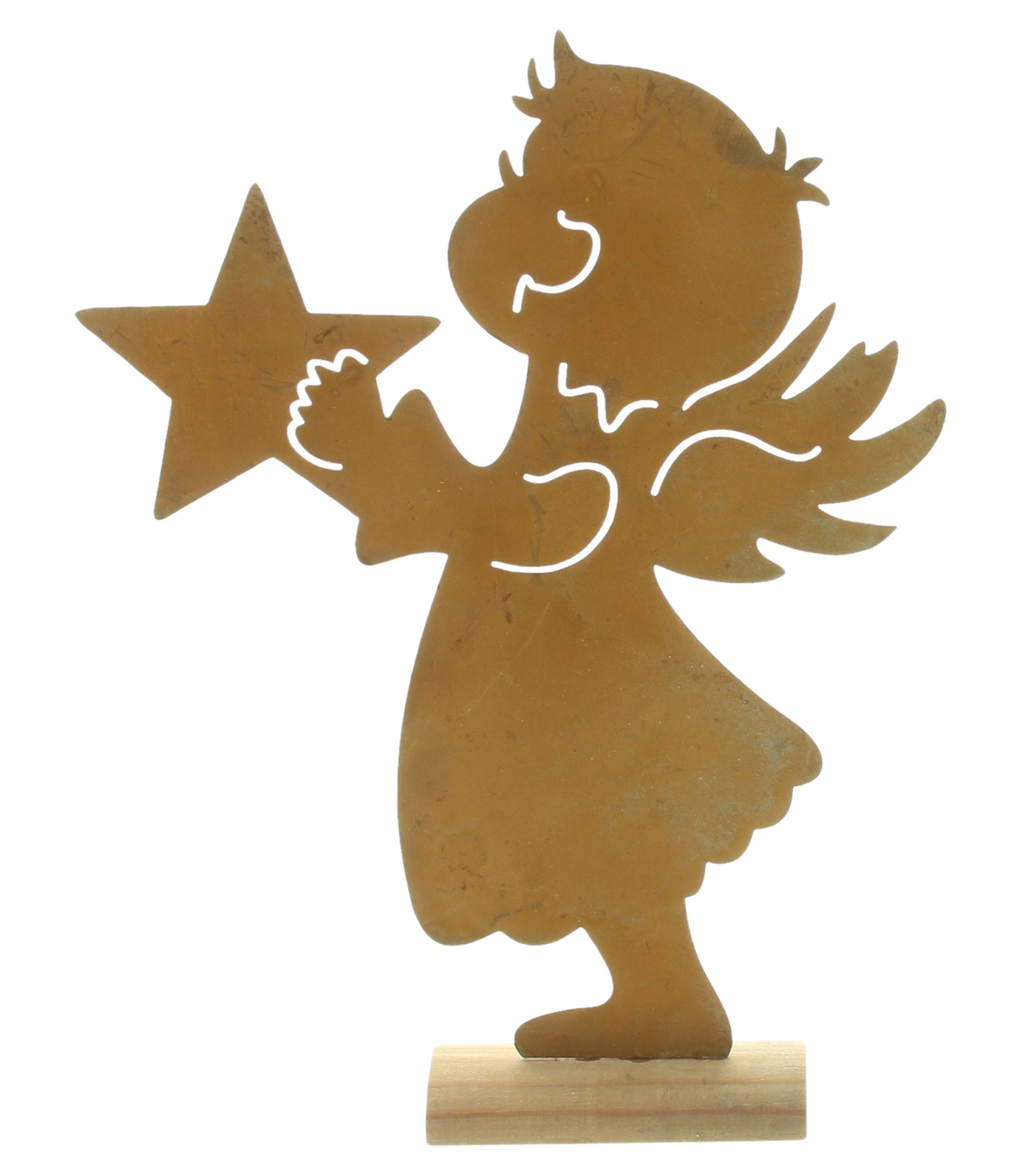 Metalldeko "Engel mit Stern" im Frank Flechtwaren Online Shop für Weihnachten kaufen Metalldeko "Engel mit Stern" im Frank Flechtwaren Online Shop für Weihnachten kaufen