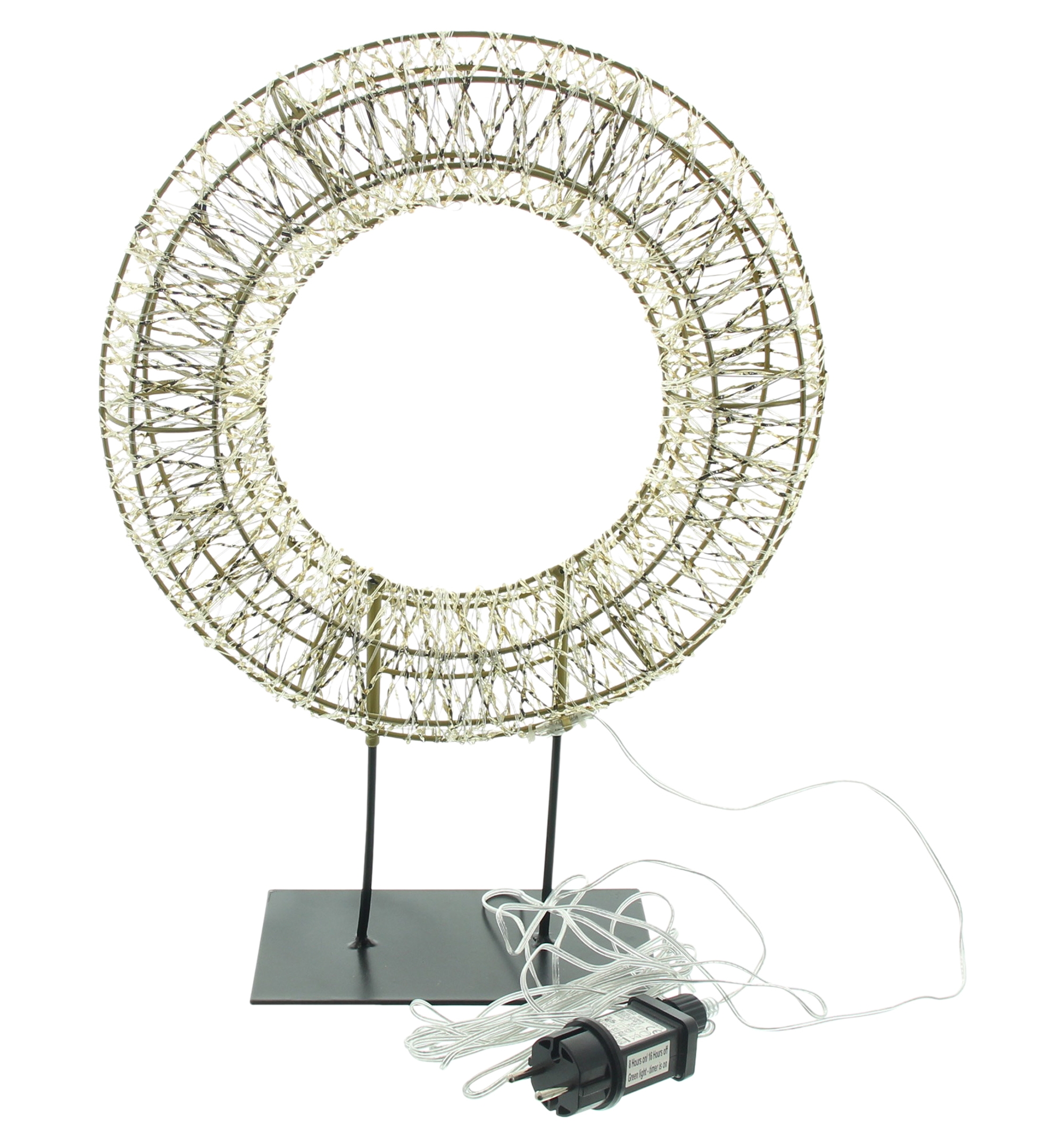 LED-Kreis "Golden"  im Frank Flechtwaren Online Shop für Titelserie Weihnachten kaufen