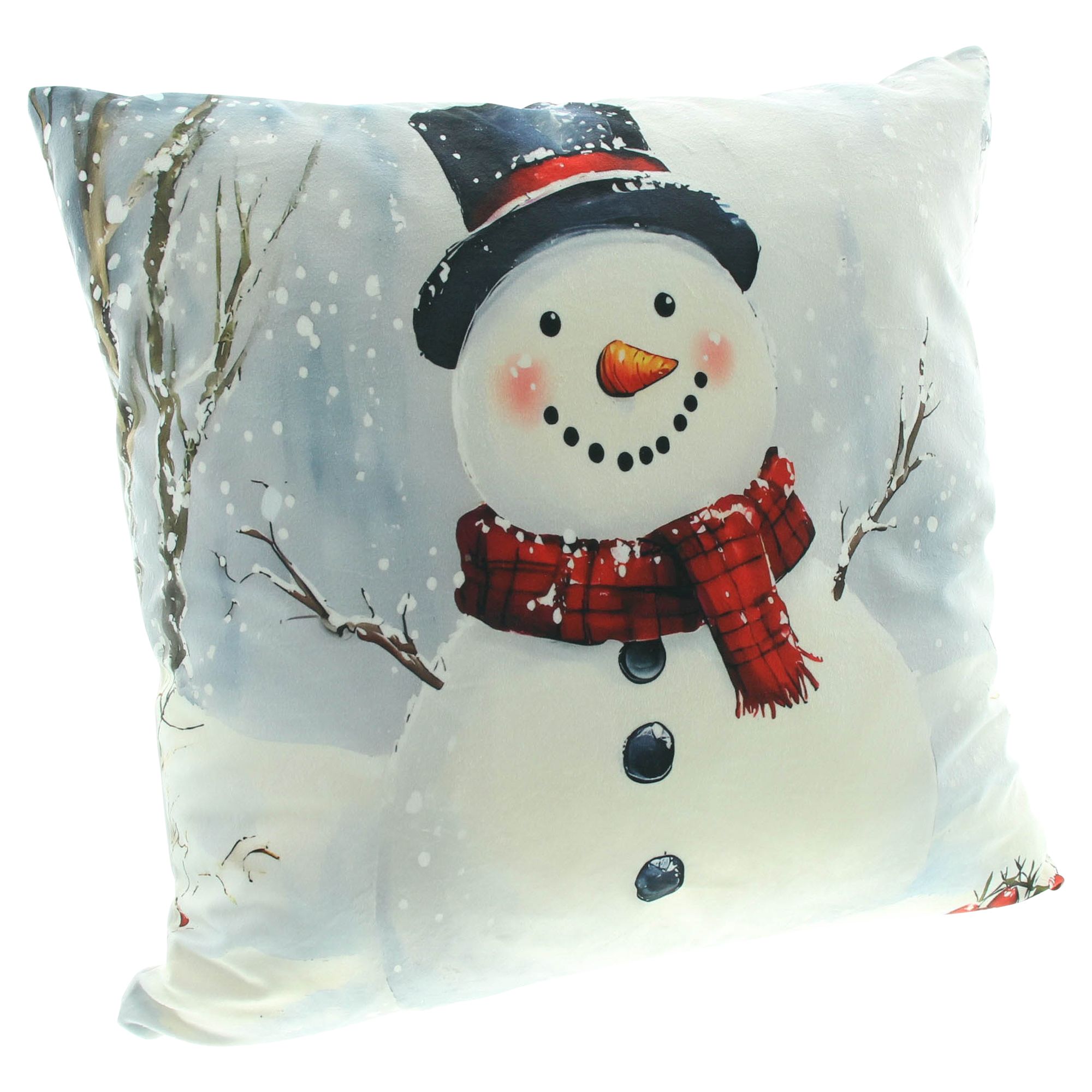 Kissenhülle "Schneemann"  im Frank Flechtwaren Online Shop für Weihnachtliche Kissen &amp; Kissenhüllen kaufen