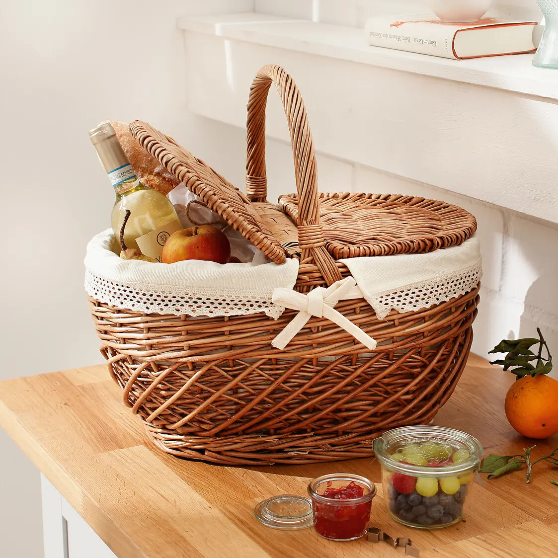 Picknickkorb "Land-Liebe"  im Frank Flechtwaren Online Shop kaufen