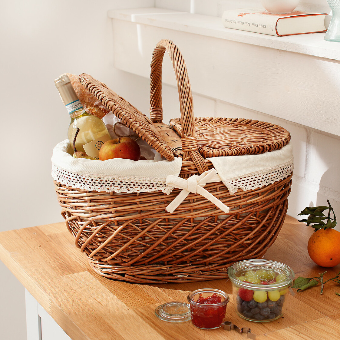 Picknickkorb "Land-Liebe"  im Frank Flechtwaren Online Shop kaufen