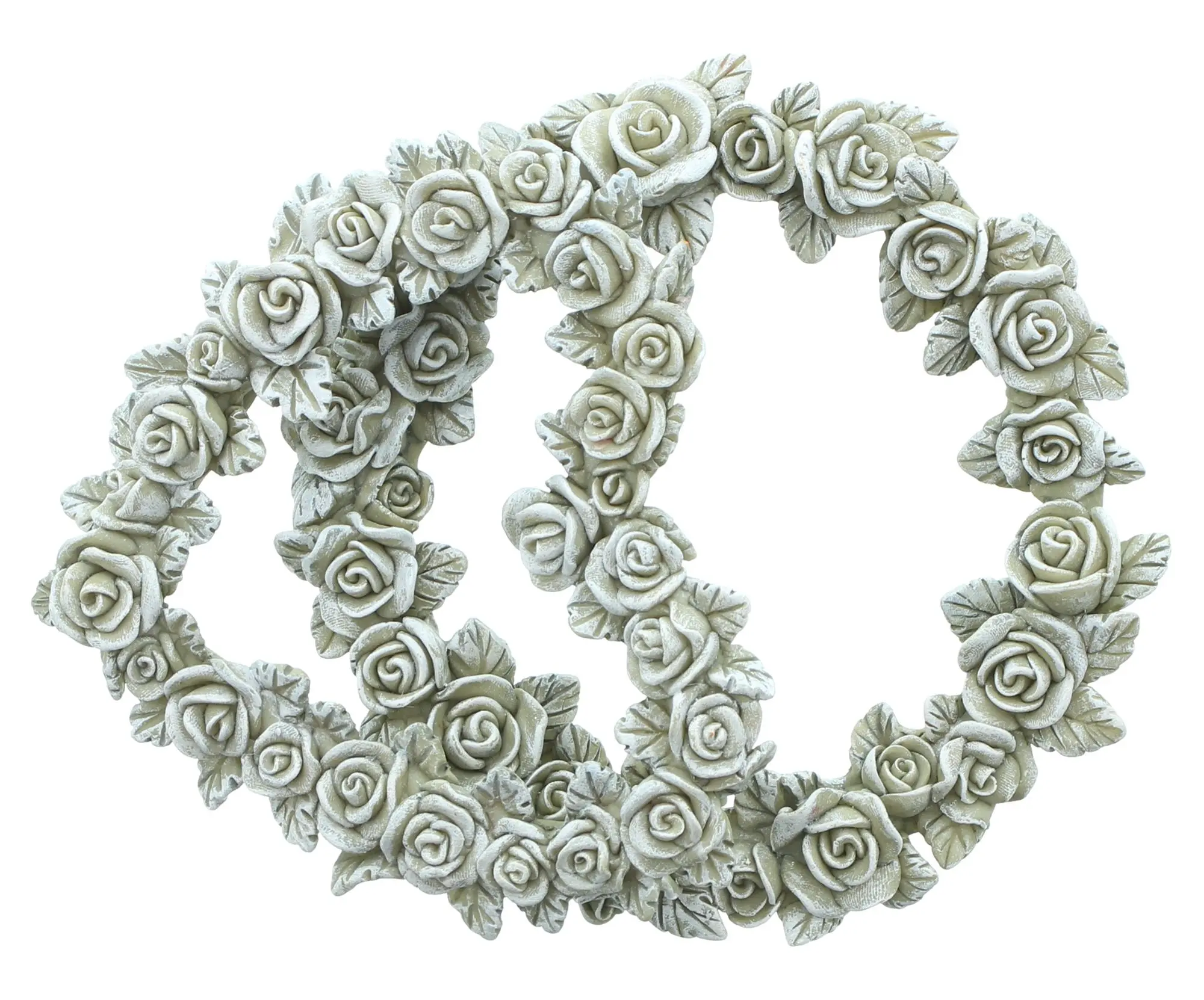 Rosendeko "Herz &amp; Kranz", 2er Set  im Frank Flechtwaren Online Shop für Grabschmuck kaufen