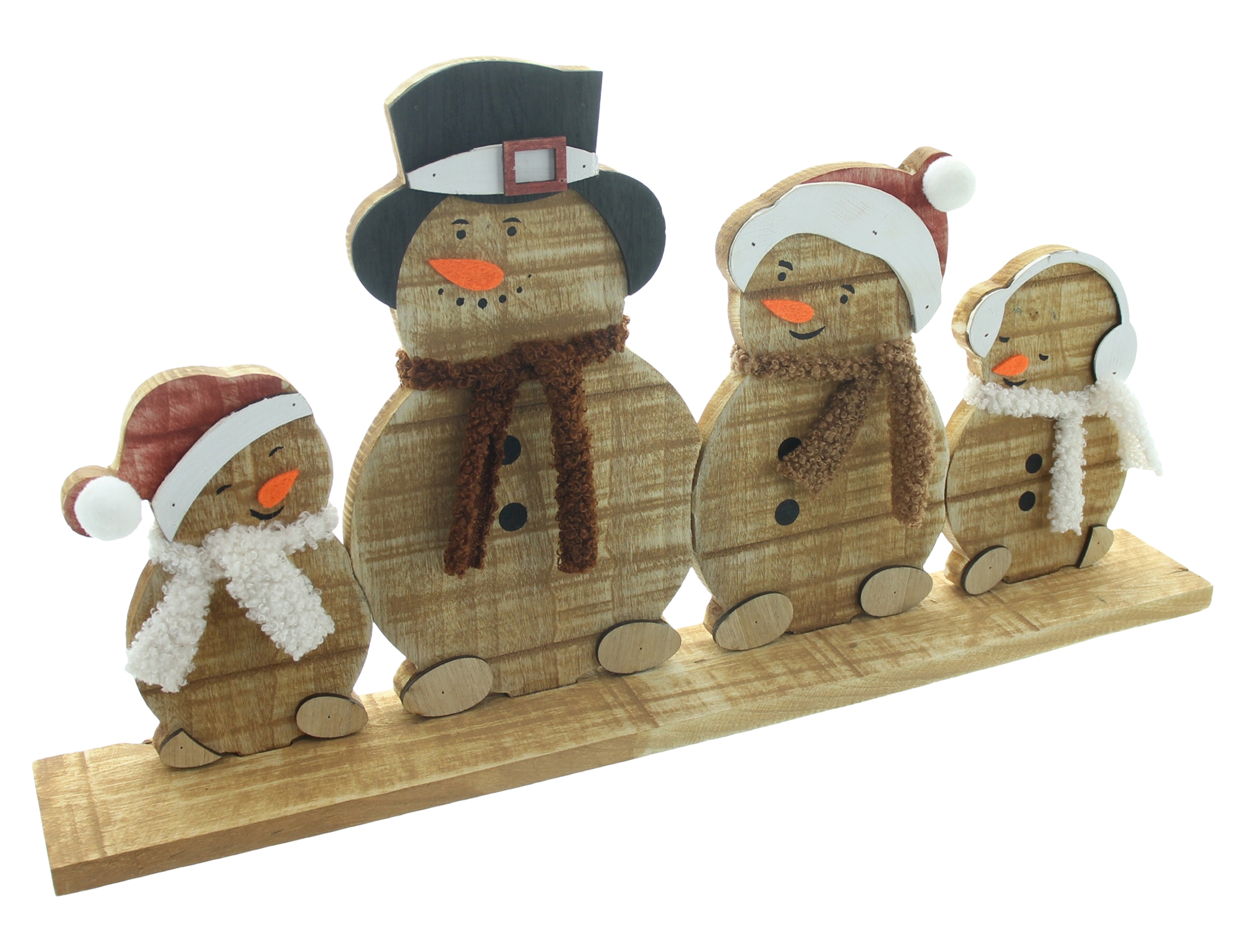 Winterdeko "Schneemannbande"  im Frank Flechtwaren Online Shop für Weihnachten kaufen