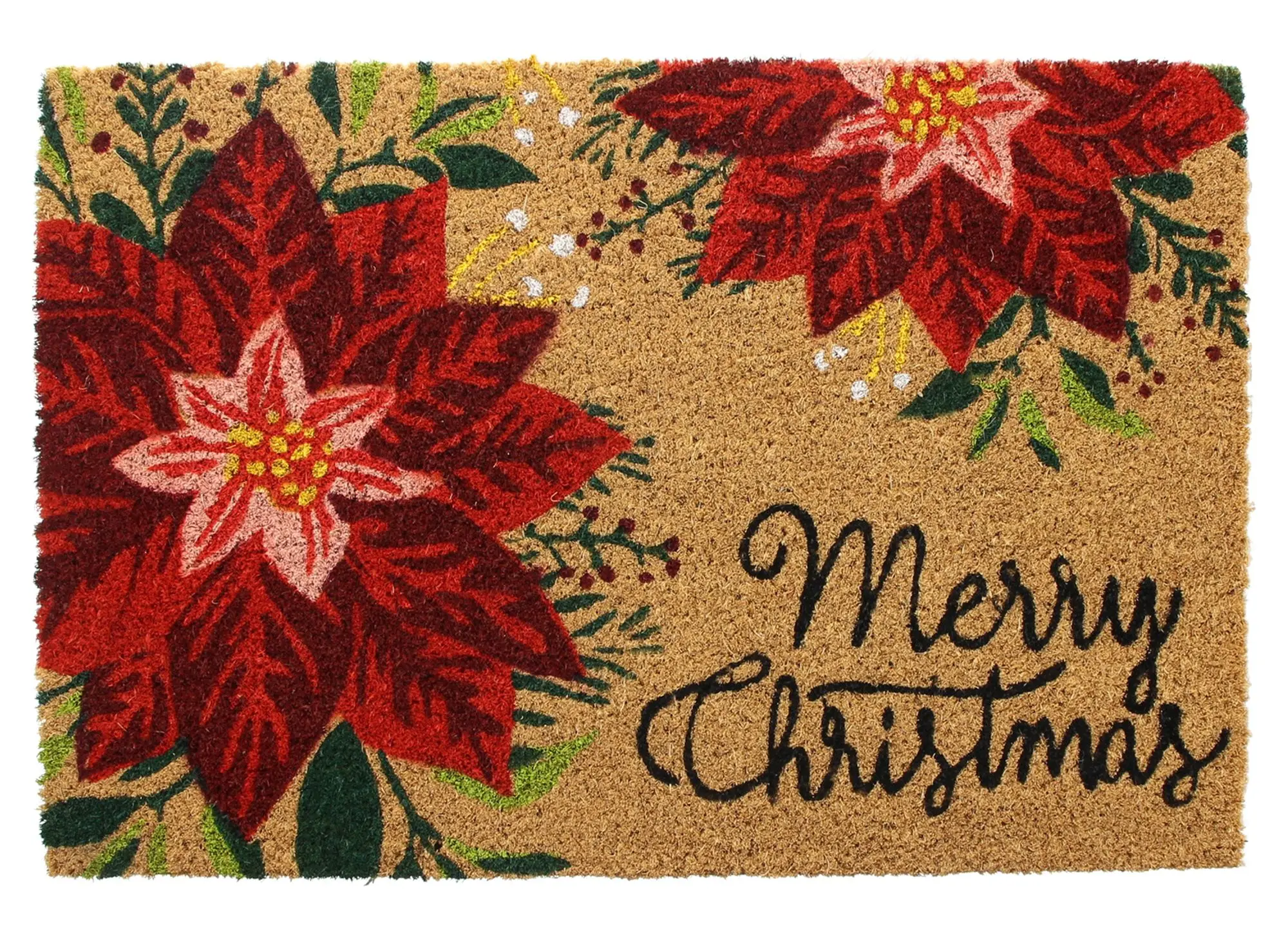 Fußmatte "Merry Christmas"  im Frank Flechtwaren Online Shop für Weihnachtliche Gartendeko kaufen