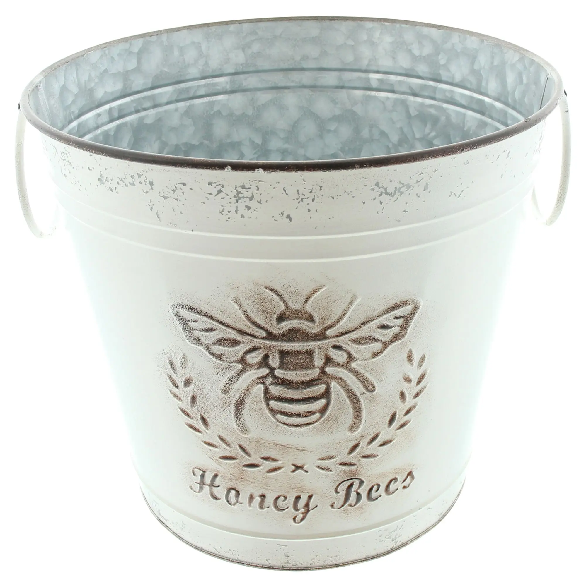 Deko-Eimer "Biene"  im Frank Flechtwaren Online Shop für Übertöpfe kaufen