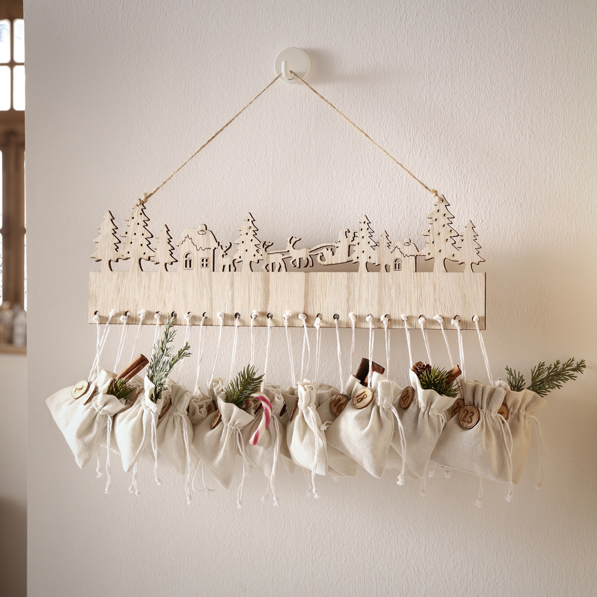 Adventskalender "Sachet"  im Frank Flechtwaren Online Shop für Weihnachten kaufen