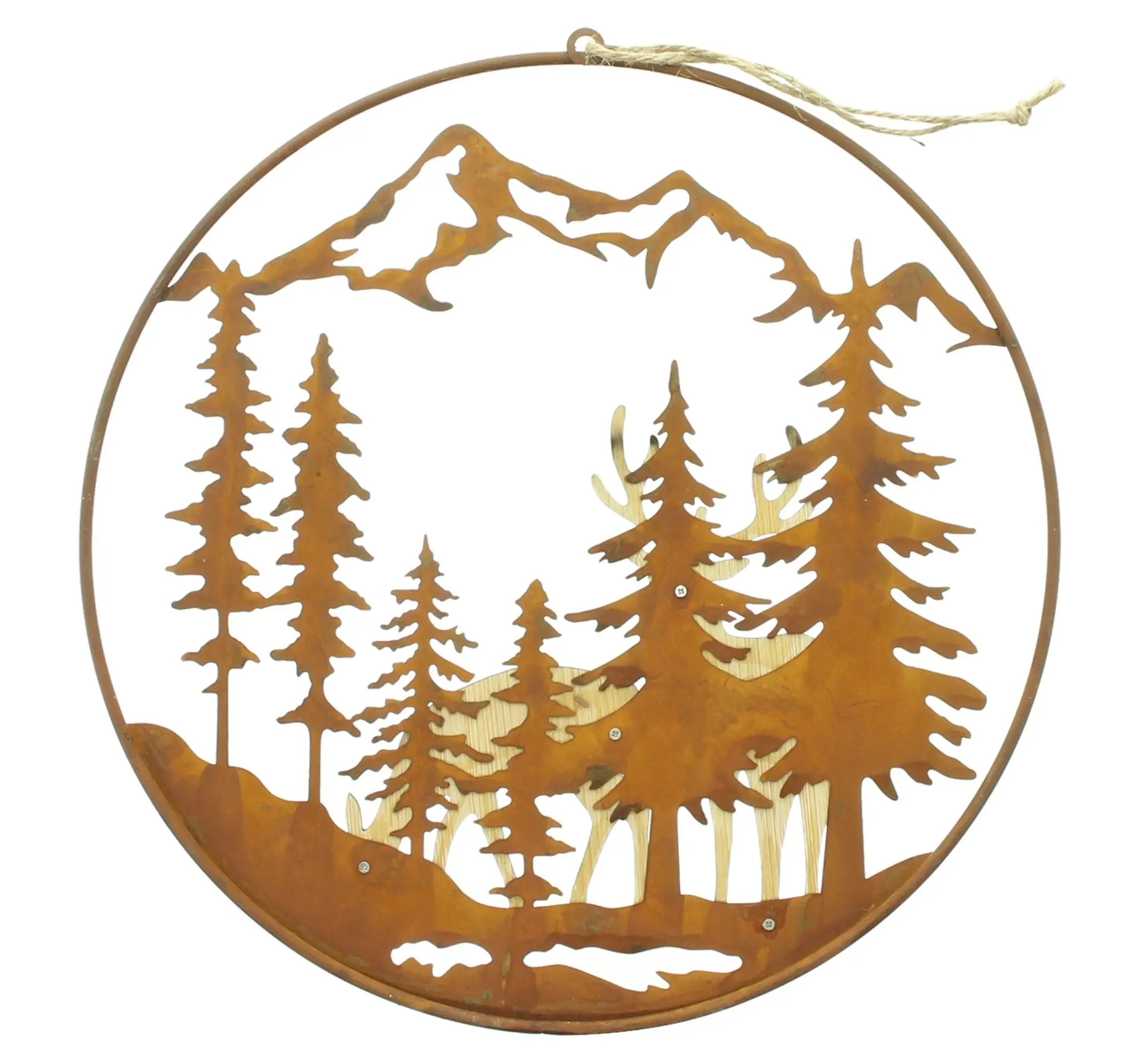 Deko-Hänger "Hirsch &amp; Reh"  im Frank Flechtwaren Online Shop für Waldspaziergang kaufen