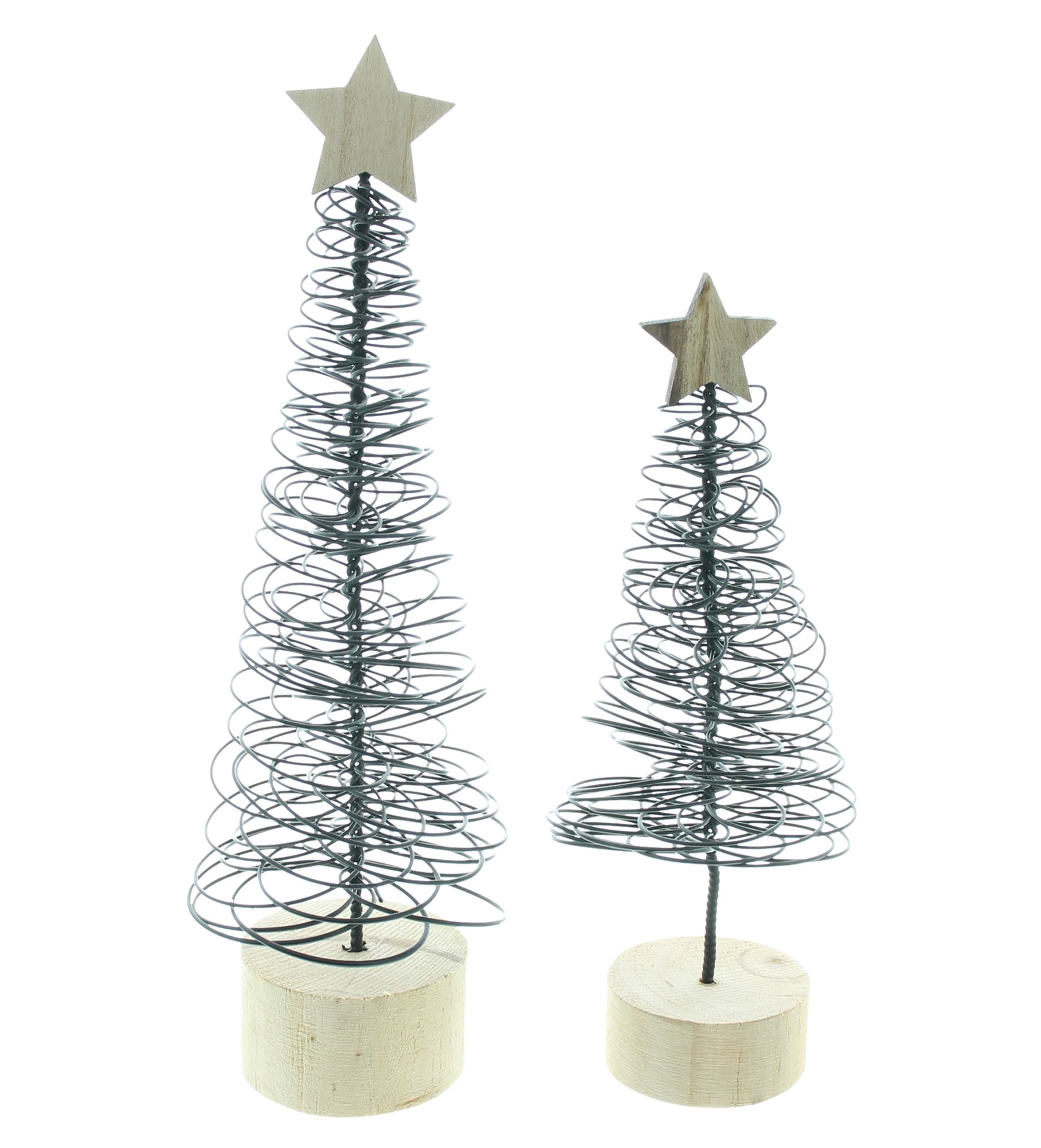 Weihnachtsdeko "Spiral-Tanne", 2er Set  im Frank Flechtwaren Online Shop für Tannenbäume kaufen