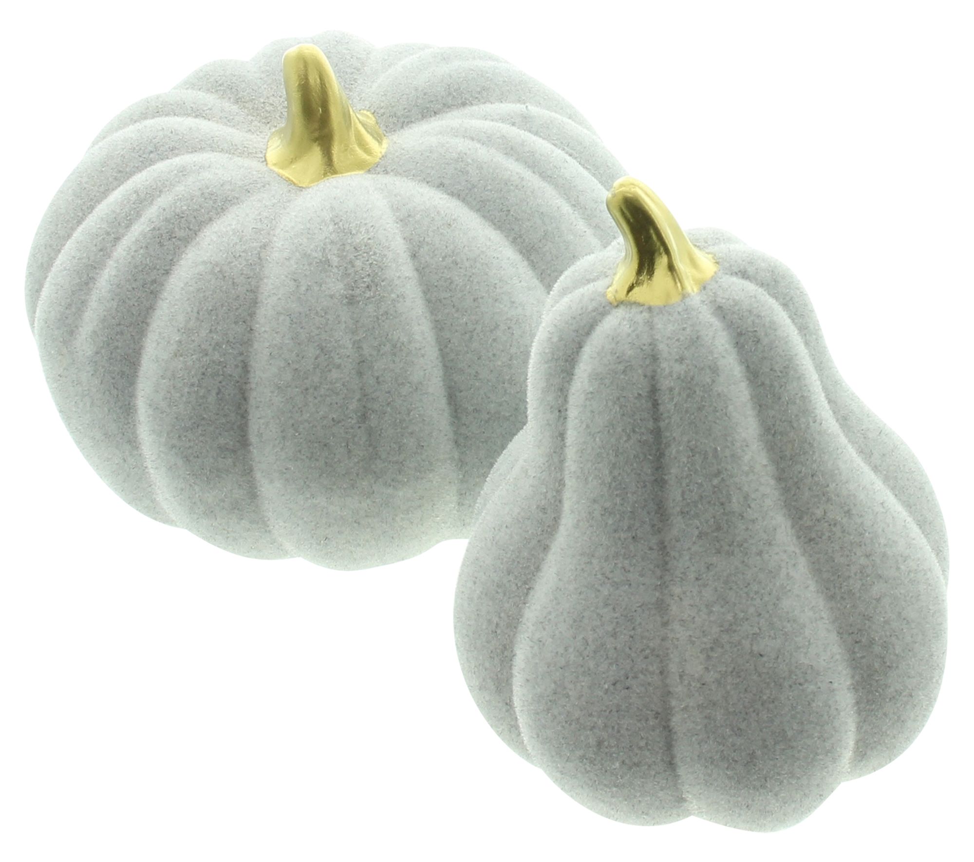 Kürbis "Grau", 2er Set  im Frank Flechtwaren Online Shop für Herbst kaufen