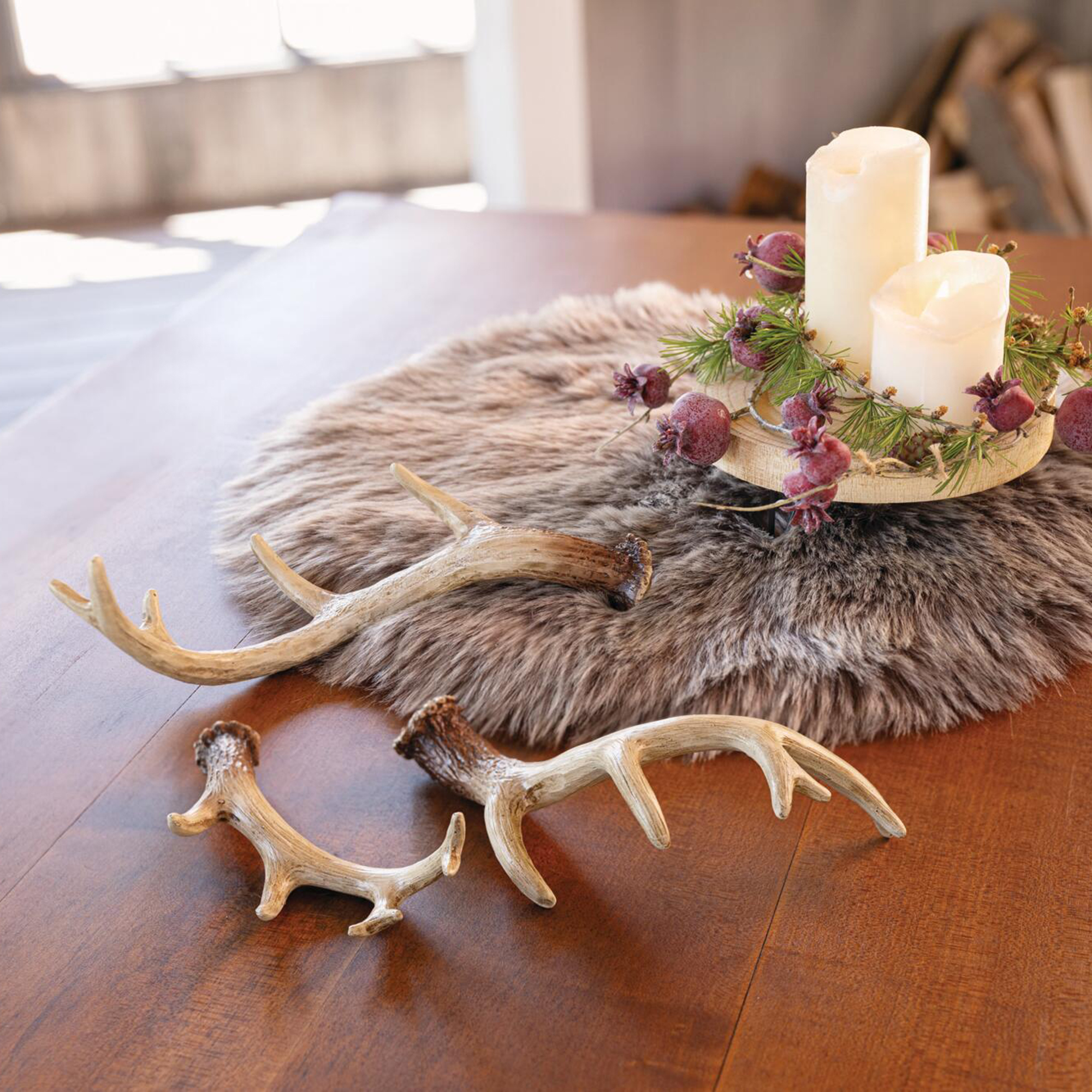 Deko-Geweih "Nature", 3er Set  im Frank Flechtwaren Online Shop kaufen