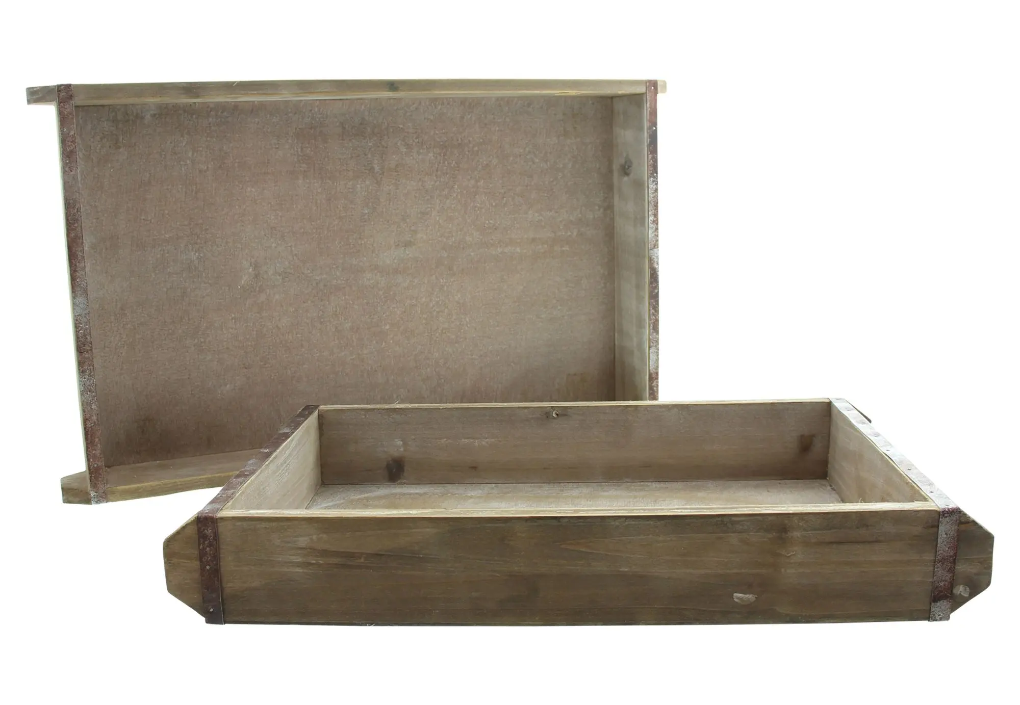 Holztablett "Industrial", 2er Set im Frank Flechtwaren Online Shop für Bella Italia kaufen Holztablett "Industrial", 2er Set im Frank Flechtwaren Online Shop für Bella Italia kaufen