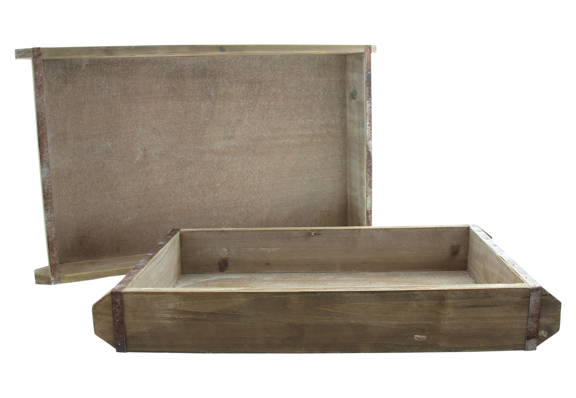Holztablett "Industrial", 2er Set im Frank Flechtwaren Online Shop für Bella Italia kaufen Holztablett "Industrial", 2er Set im Frank Flechtwaren Online Shop für Bella Italia kaufen