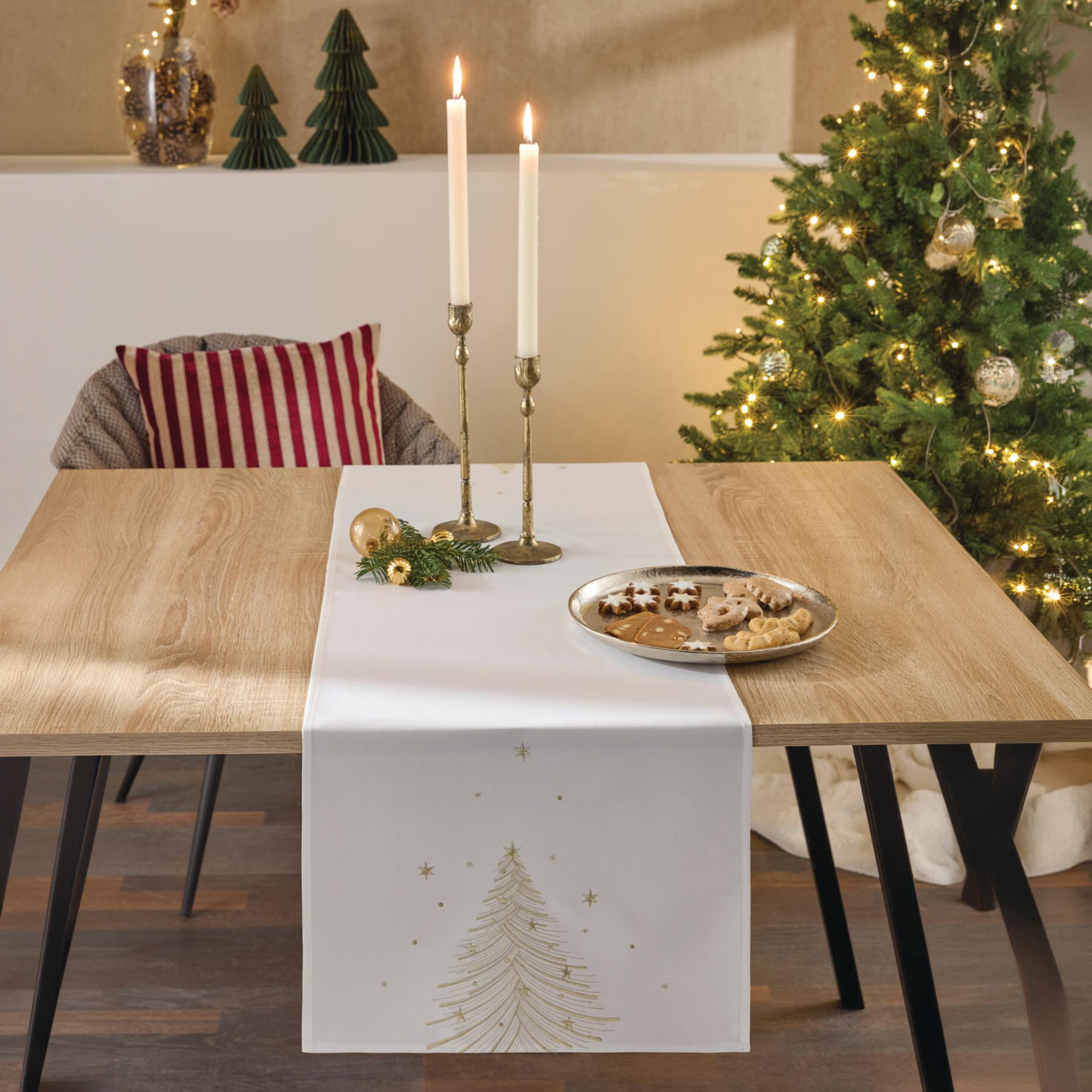 Stabkerzenhalter "Gold", 2er Set  im Frank Flechtwaren Online Shop kaufen