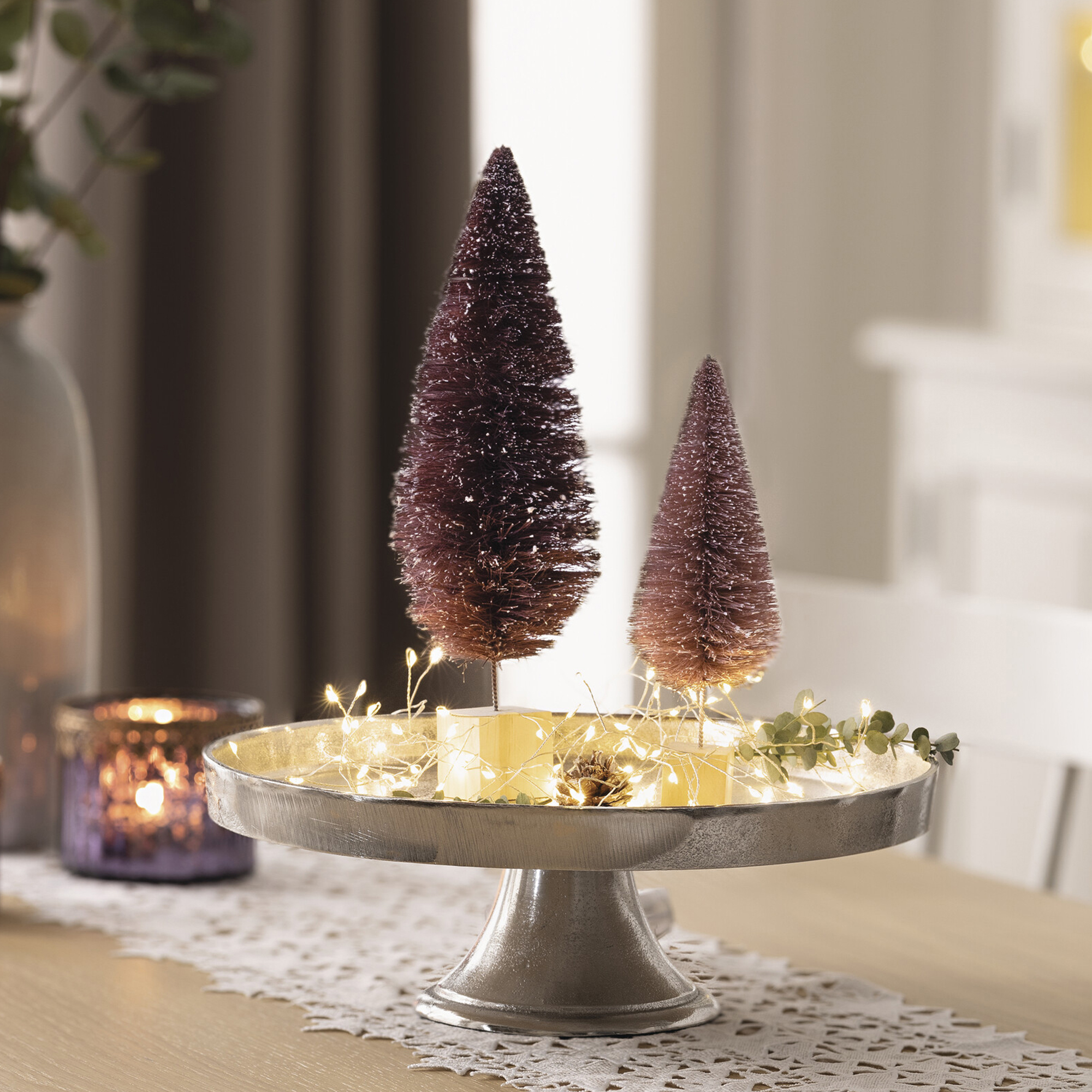 Tanne "Wintertraum", 2er Set  im Frank Flechtwaren Online Shop für Weihnachten kaufen