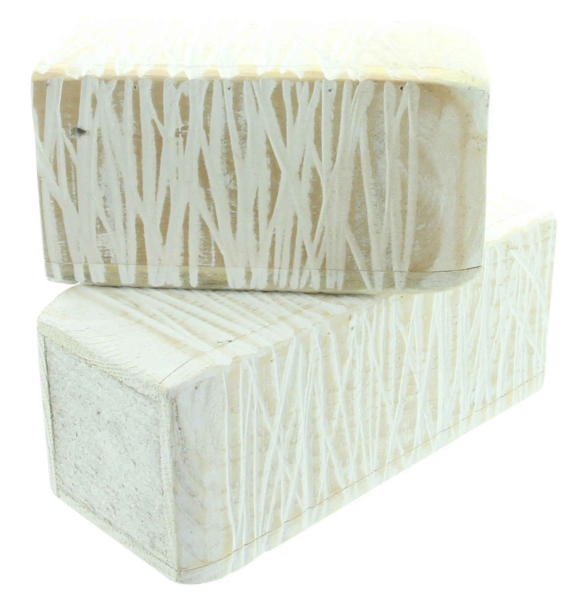 Dekovase "White Shabby", 2er Set  im Frank Flechtwaren Online Shop für Deko kaufen
