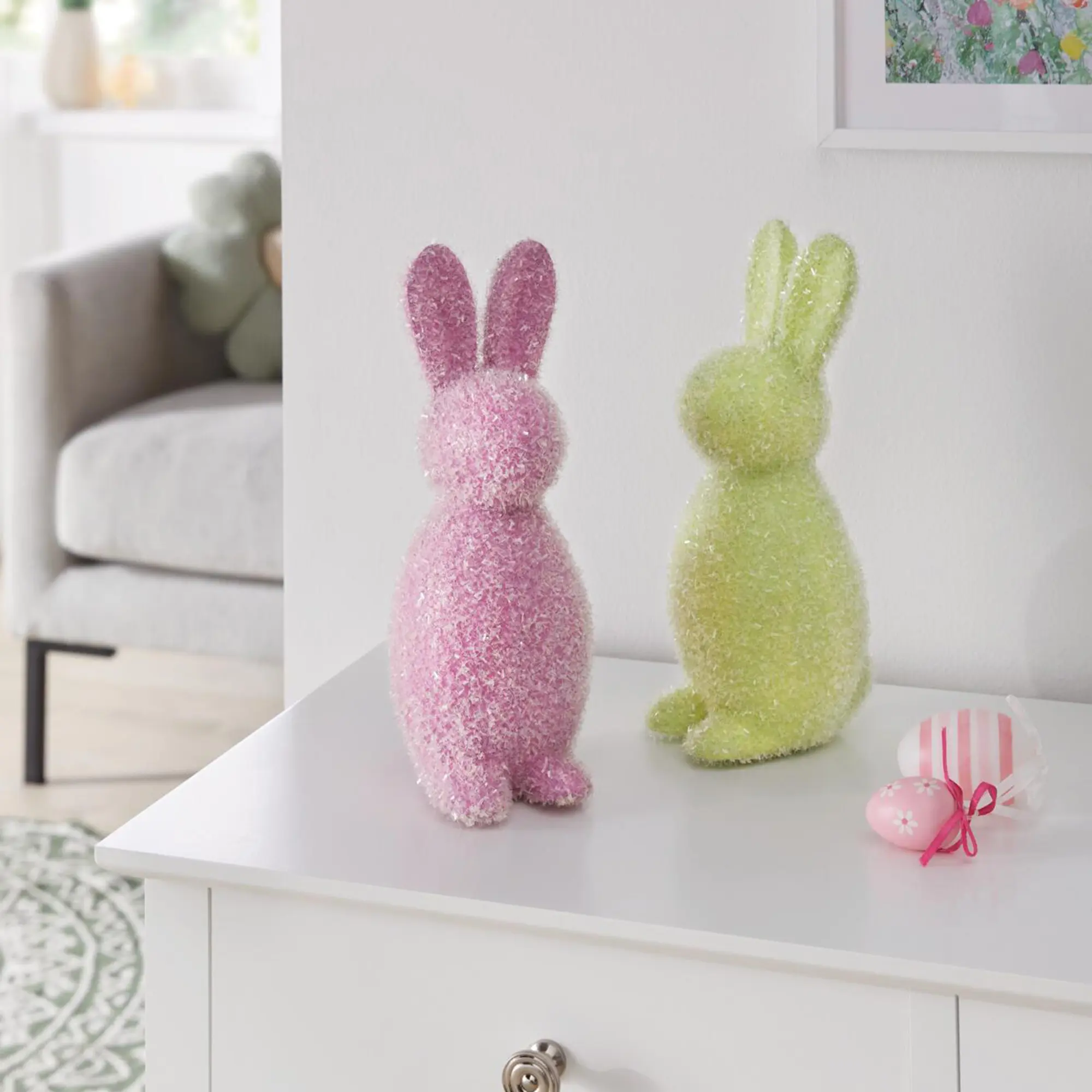 Hase "Farbglimmer", 2er Set  im Frank Flechtwaren Online Shop kaufen