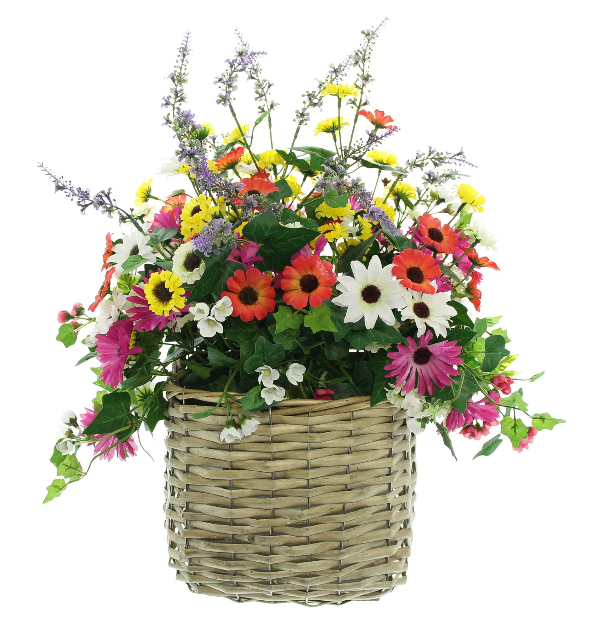 Blumengesteck im Korb "Farbenpracht" im Frank Flechtwaren Online Shop für Kunstpflanzen kaufen Blumengesteck im Korb "Farbenpracht" im Frank Flechtwaren Online Shop für Kunstpflanzen kaufen