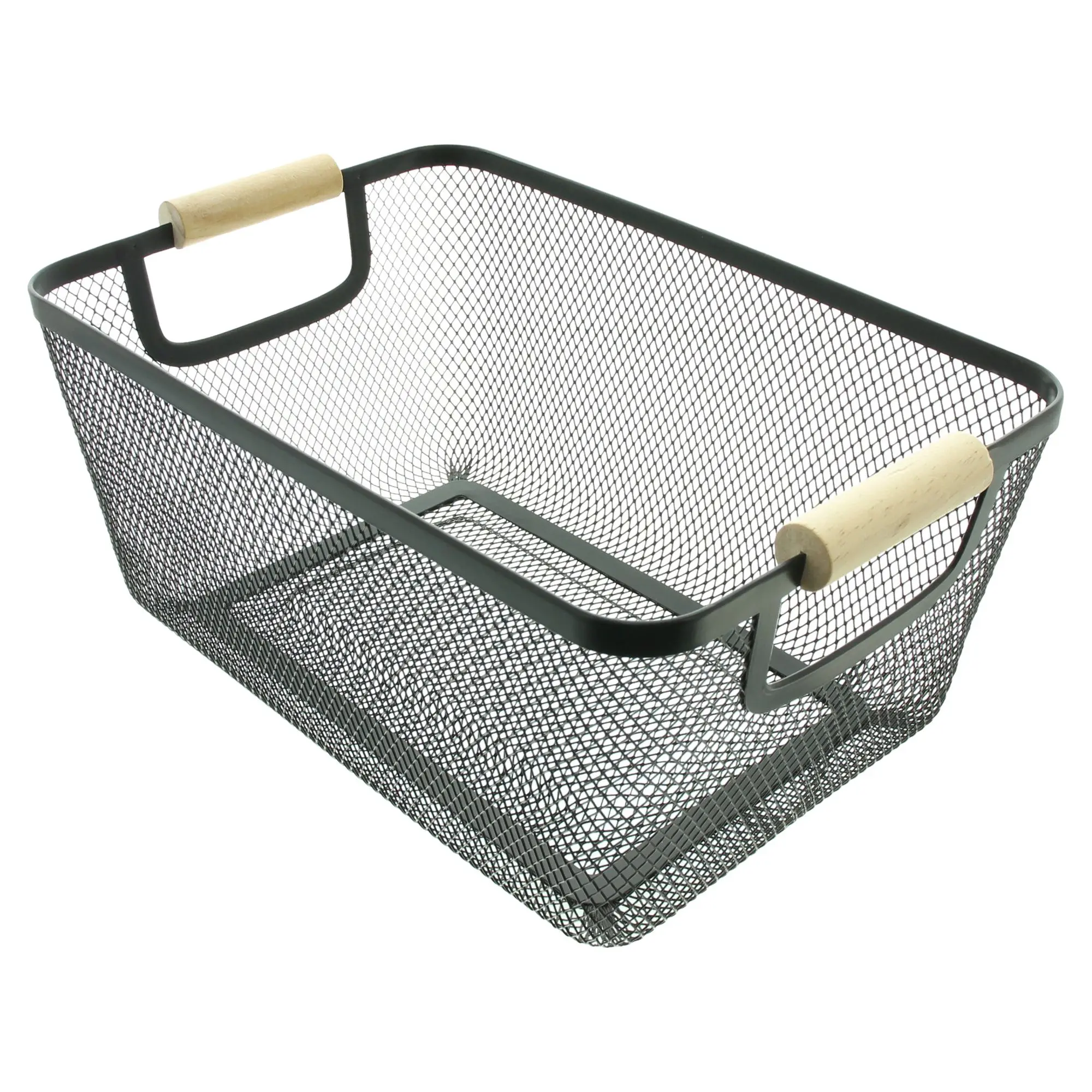 Metallkorb "Bambusgriffe"  im Frank Flechtwaren Online Shop für Wohnzimmer kaufen
