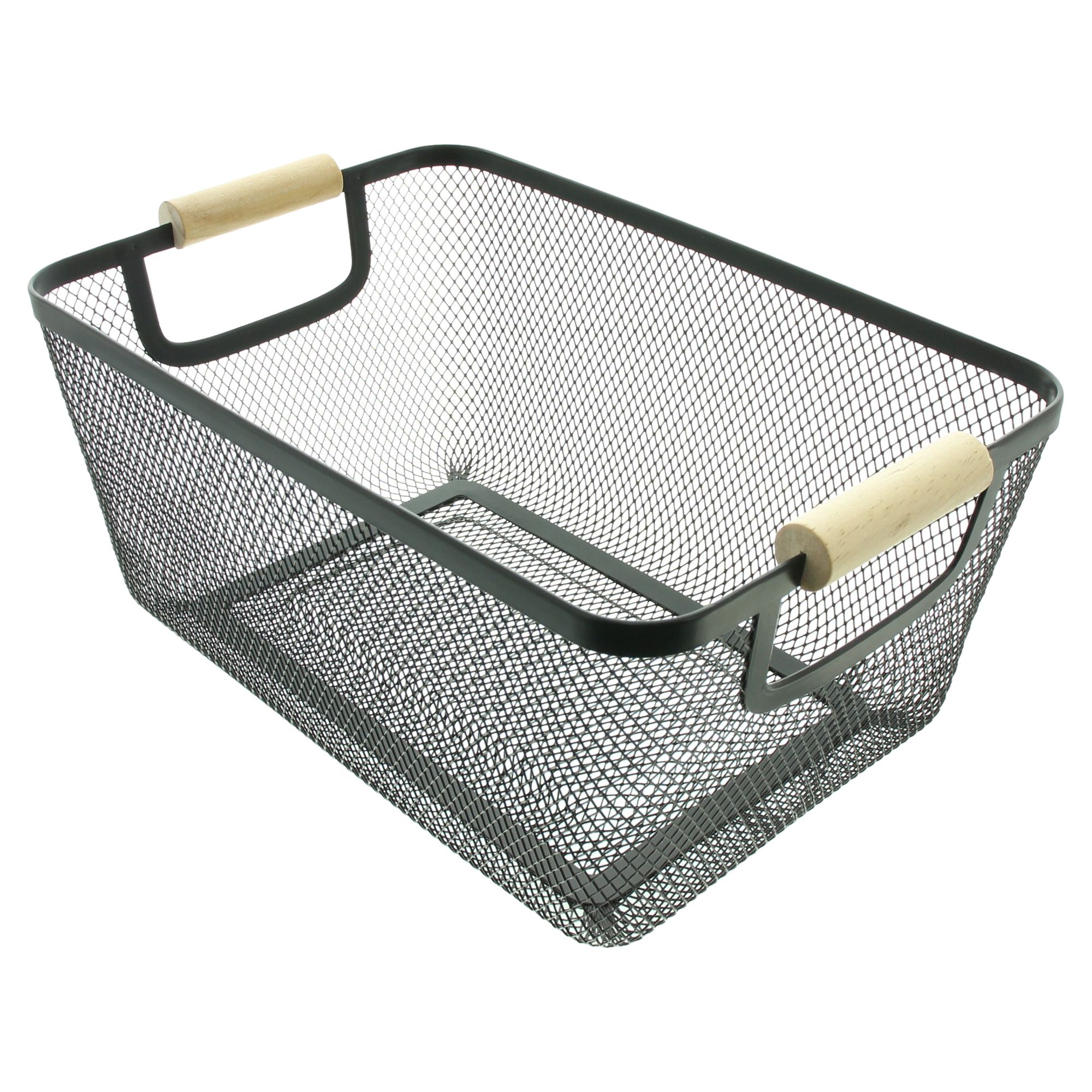 Metallkorb "Bambusgriffe"  im Frank Flechtwaren Online Shop für Wohnzimmer kaufen