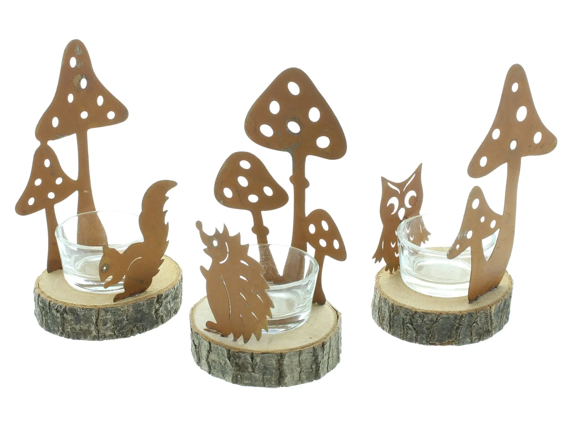 Teelichthalter "Herbst", 3er Set  im Frank Flechtwaren Online Shop für  kaufen