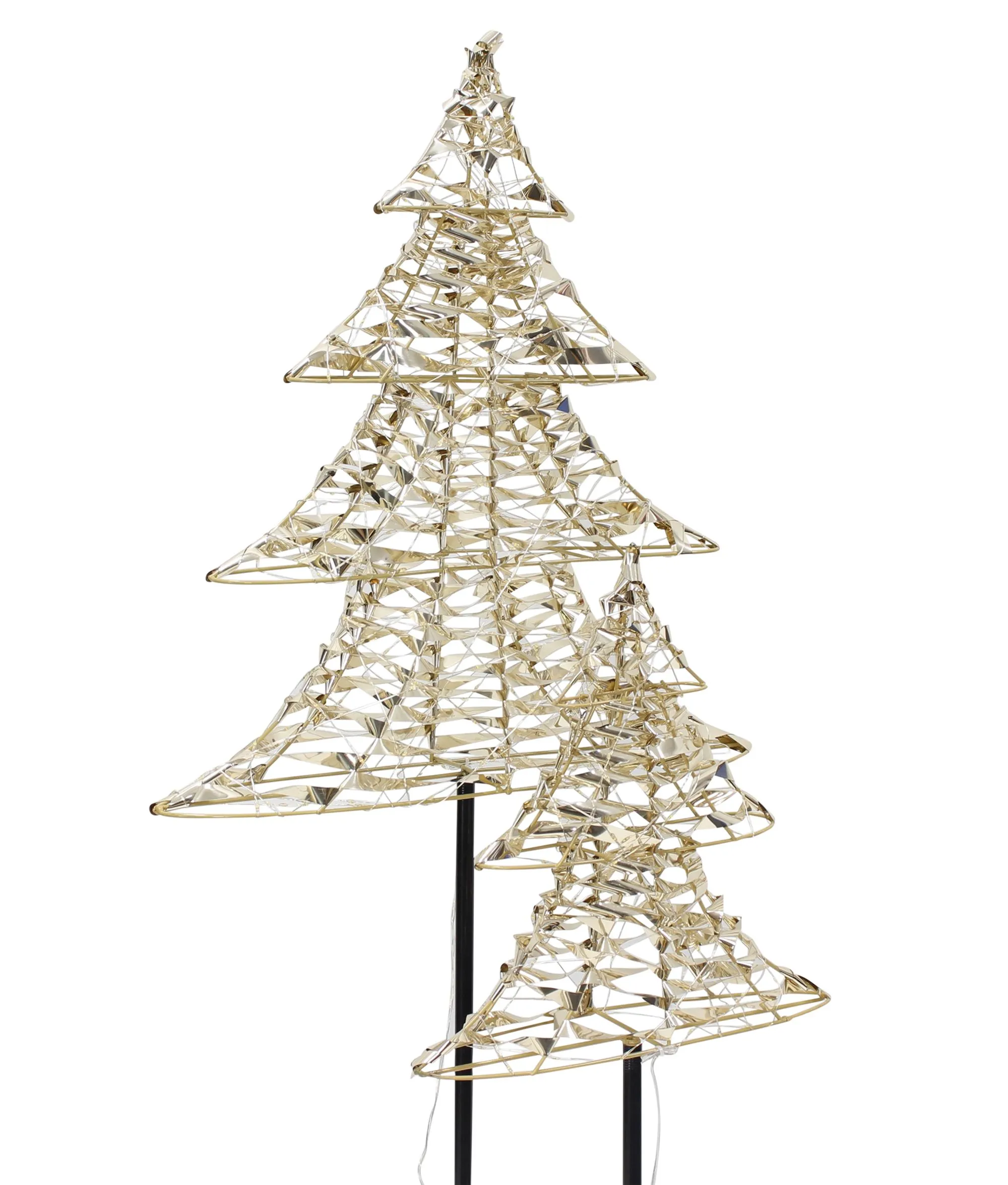 LED-Tanne "Golden", 2er Set  im Frank Flechtwaren Online Shop für Tannenbäume kaufen
