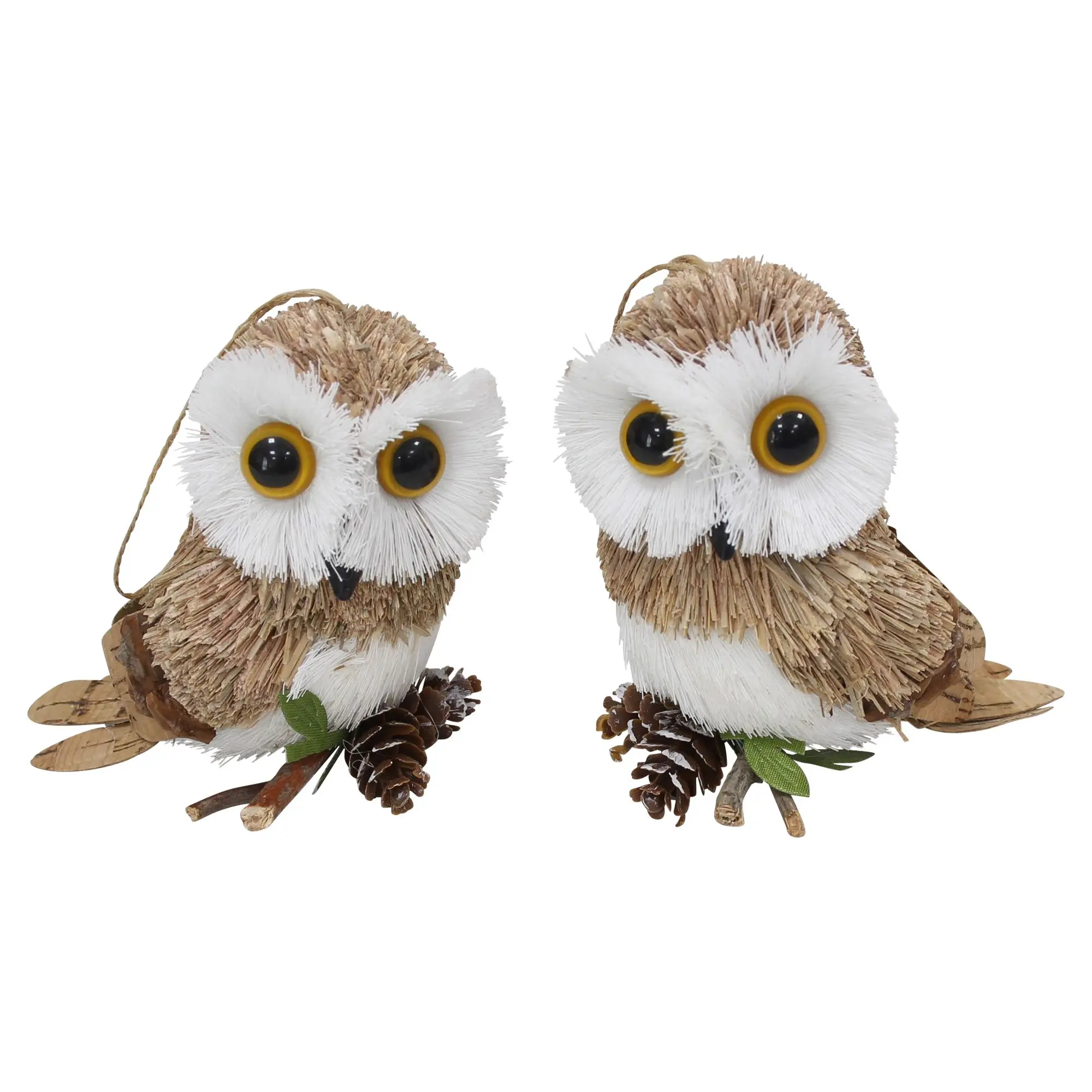Deko-Hänger "Eule", 2er Set  im Frank Flechtwaren Online Shop für Waldspaziergang kaufen