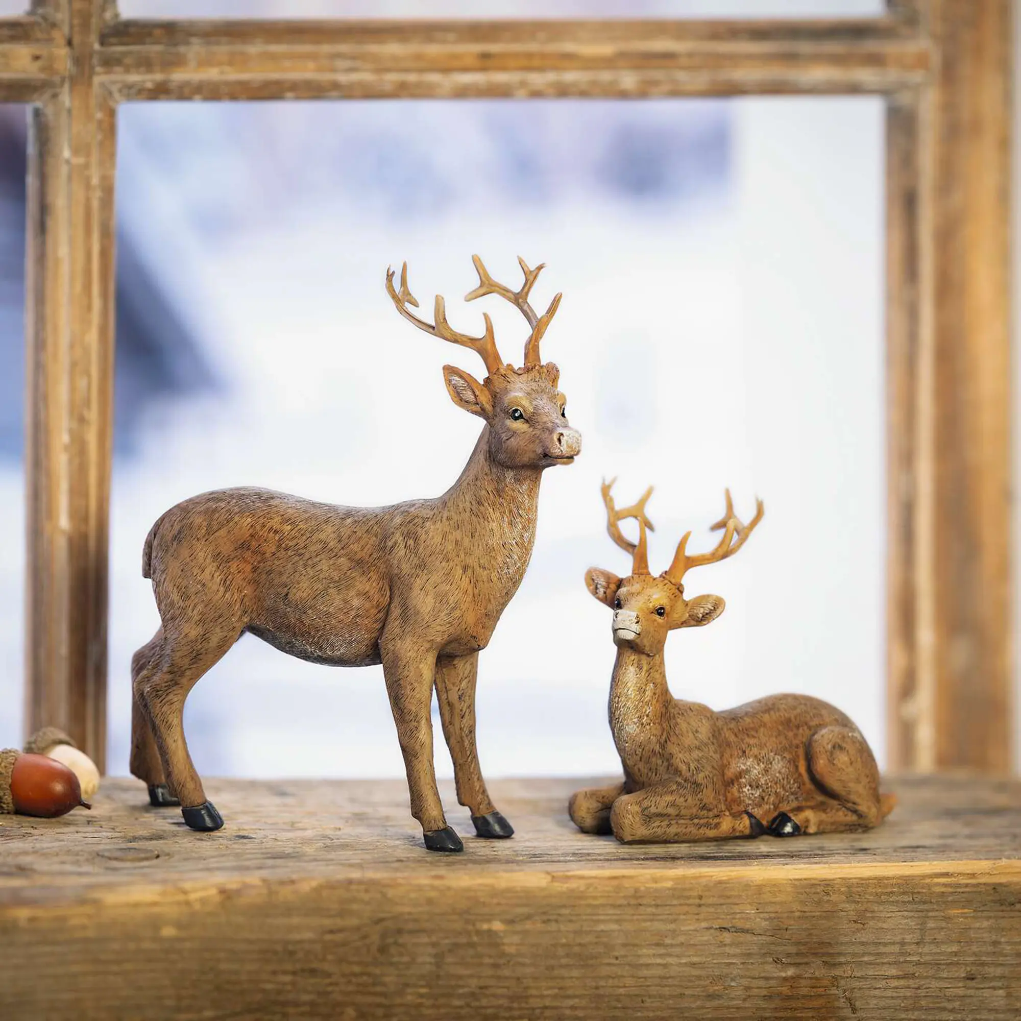 Figur "Hirschpaar", 2er Set  im Frank Flechtwaren Online Shop kaufen