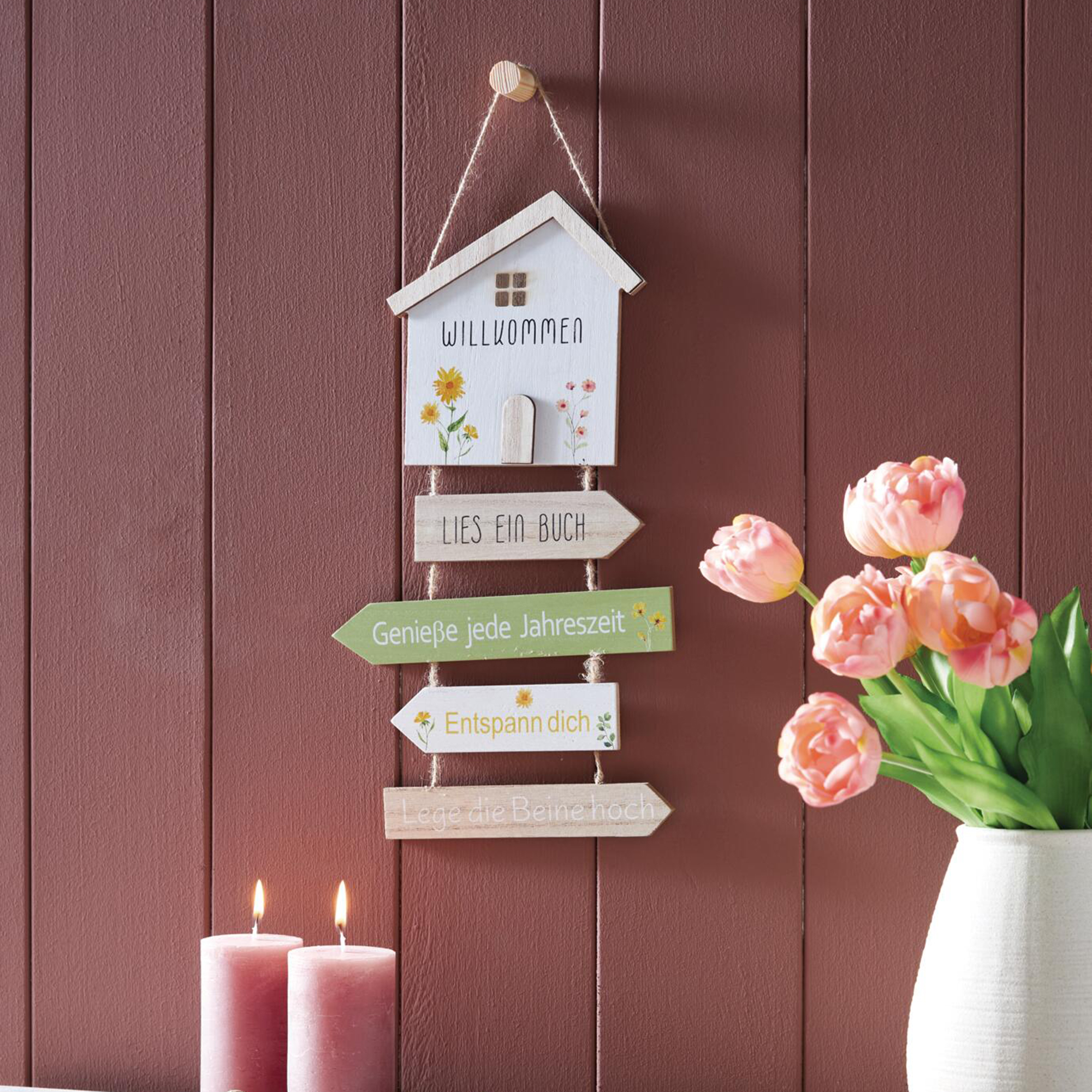 Schild "Weg zur Entspannung"  im Frank Flechtwaren Online Shop kaufen