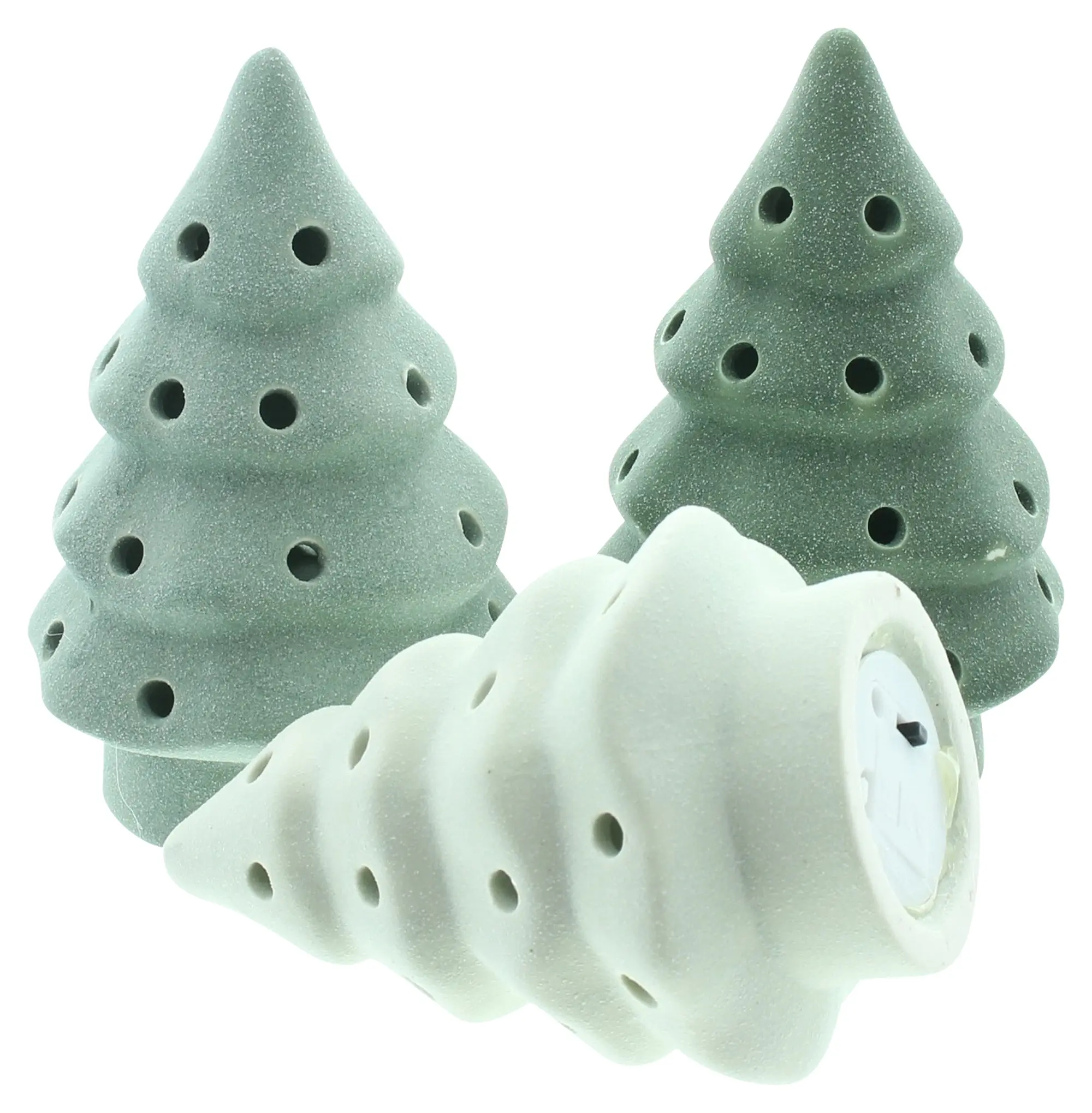LED-Tanne "Green Shades", 3er Set  im Frank Flechtwaren Online Shop für Weihnachten kaufen