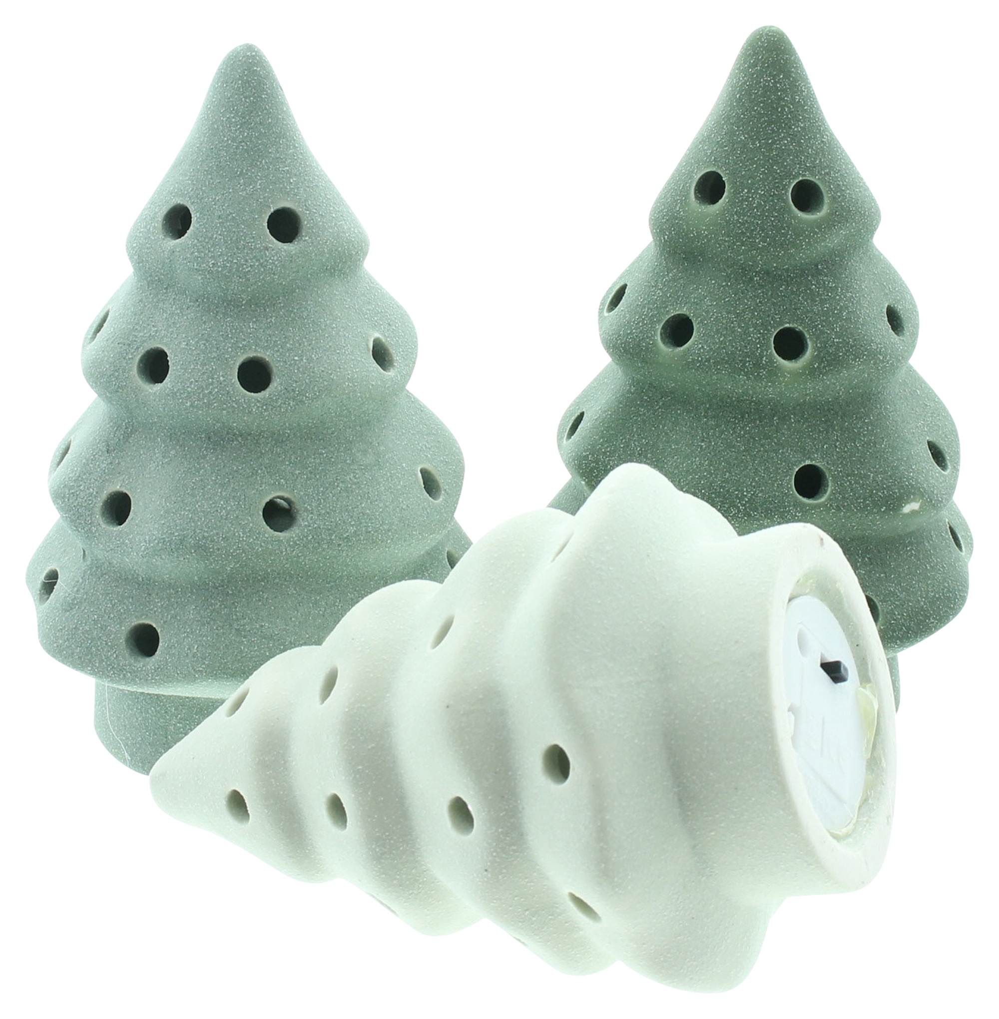 LED-Tanne "Green Shades", 3er Set  im Frank Flechtwaren Online Shop für Tannenbäume kaufen