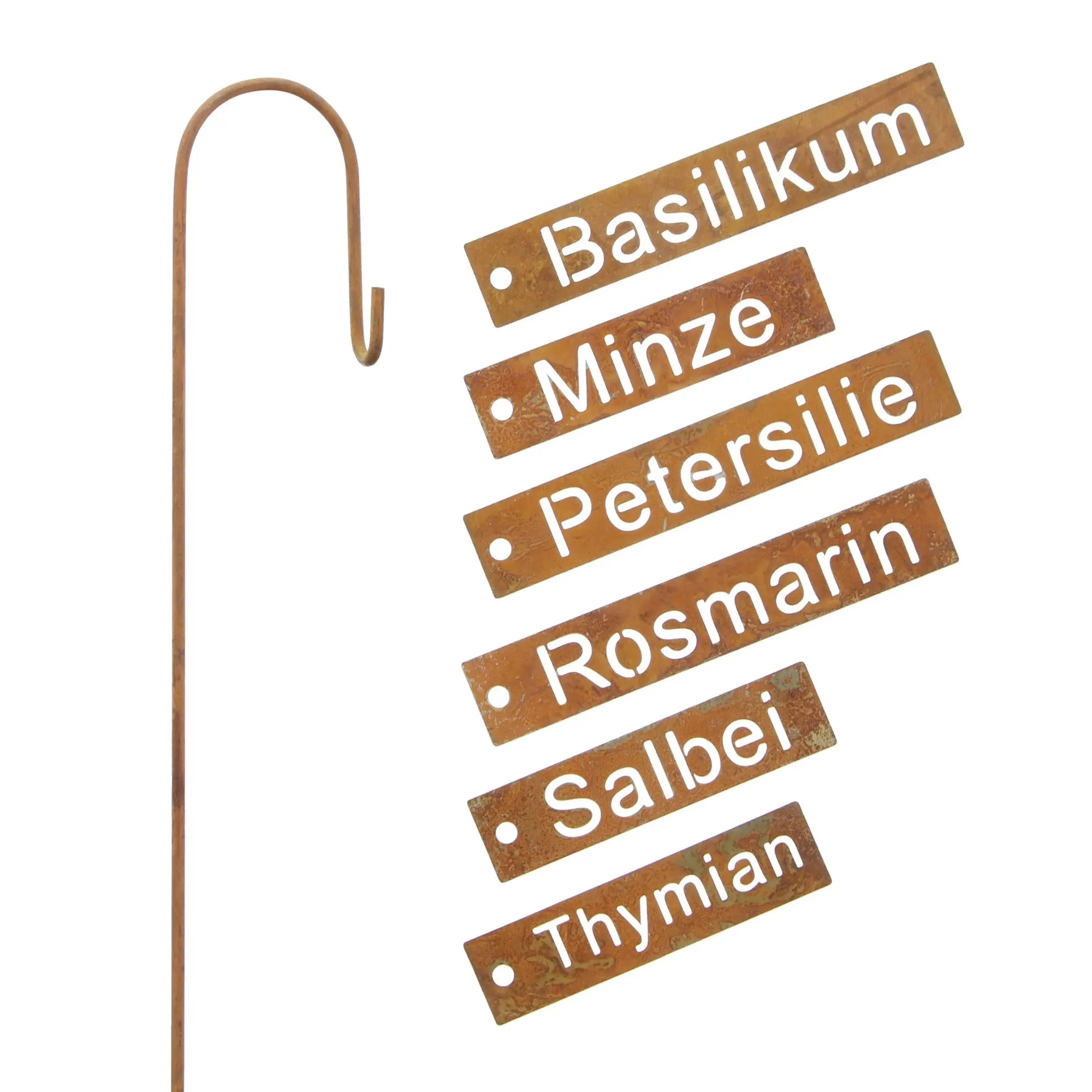 Pflanzenstecker "Kräuter", 6er Set im Frank Flechtwaren Online Shop für Gartenstecker kaufen Pflanzenstecker "Kräuter", 6er Set im Frank Flechtwaren Online Shop für Gartenstecker kaufen
