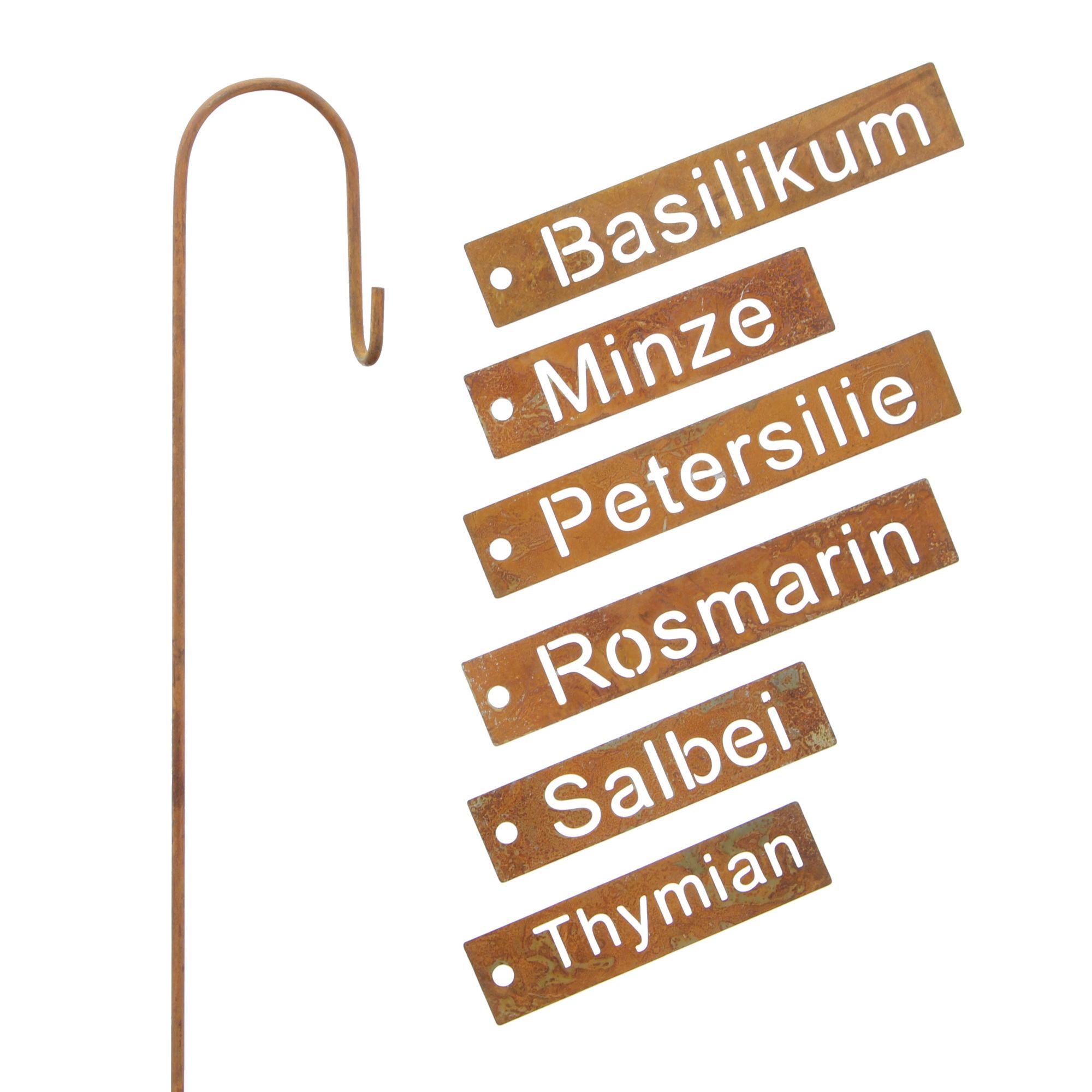 Pflanzenstecker "Kräuter", 6er Set im Frank Flechtwaren Online Shop für Gartenstecker kaufen Pflanzenstecker "Kräuter", 6er Set im Frank Flechtwaren Online Shop für Gartenstecker kaufen