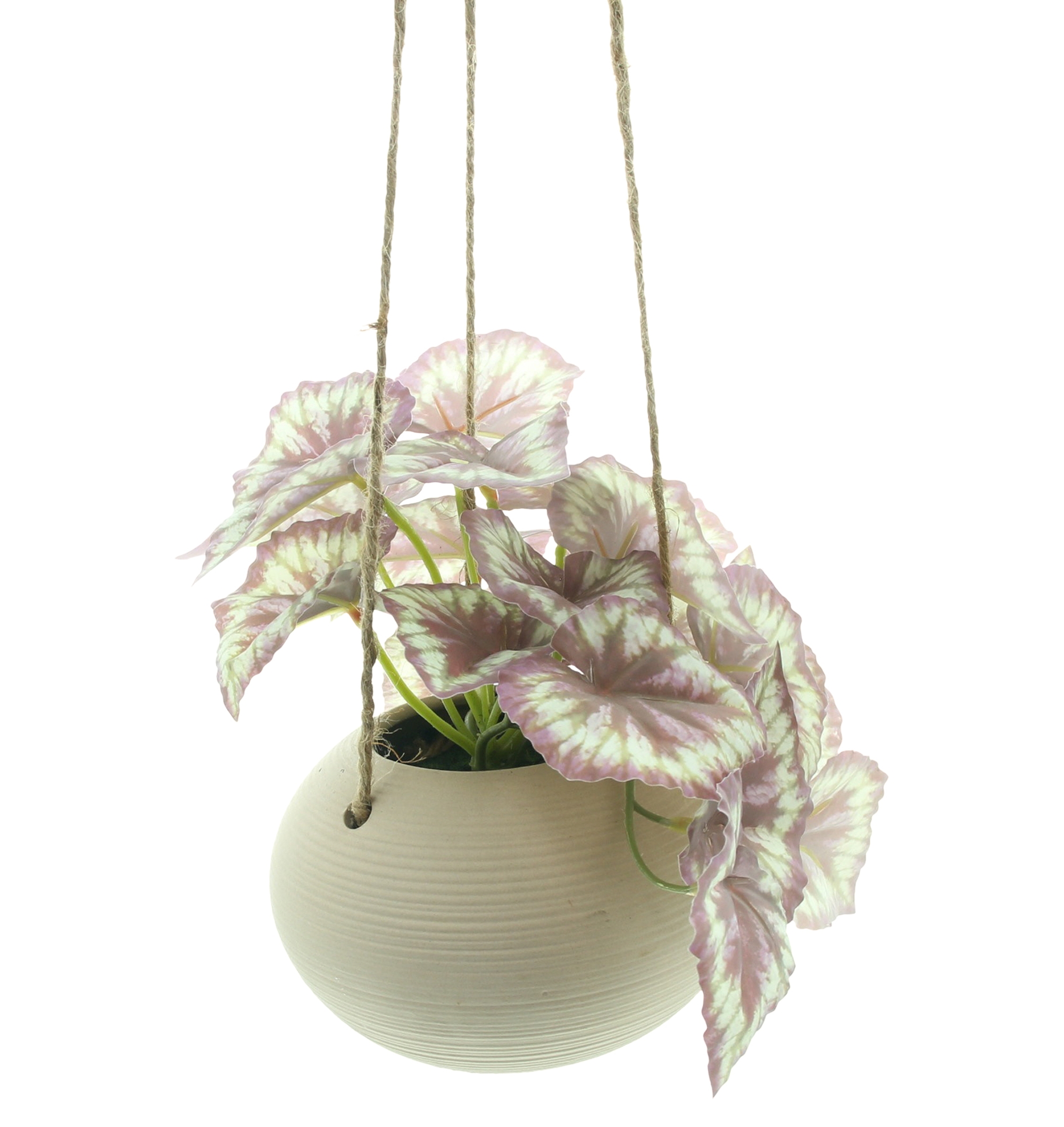 Kunstpflanze "Königsbegonie" im Hängetopf  im Frank Flechtwaren Online Shop für Gerade eingetroffen kaufen