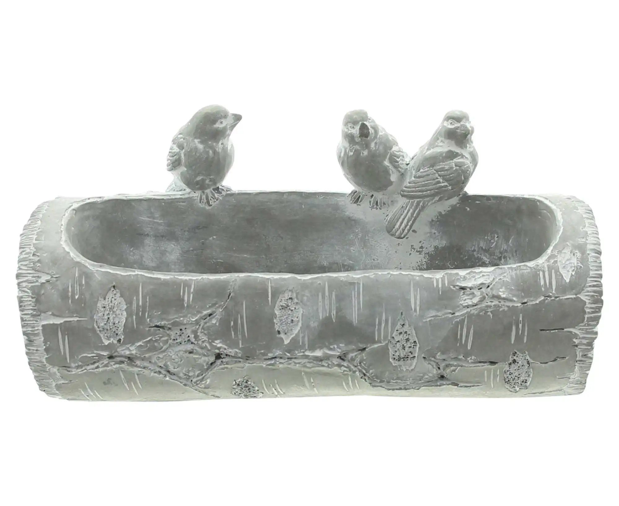 Vogeltränke "Baumstamm"  im Frank Flechtwaren Online Shop für Gartenfiguren kaufen