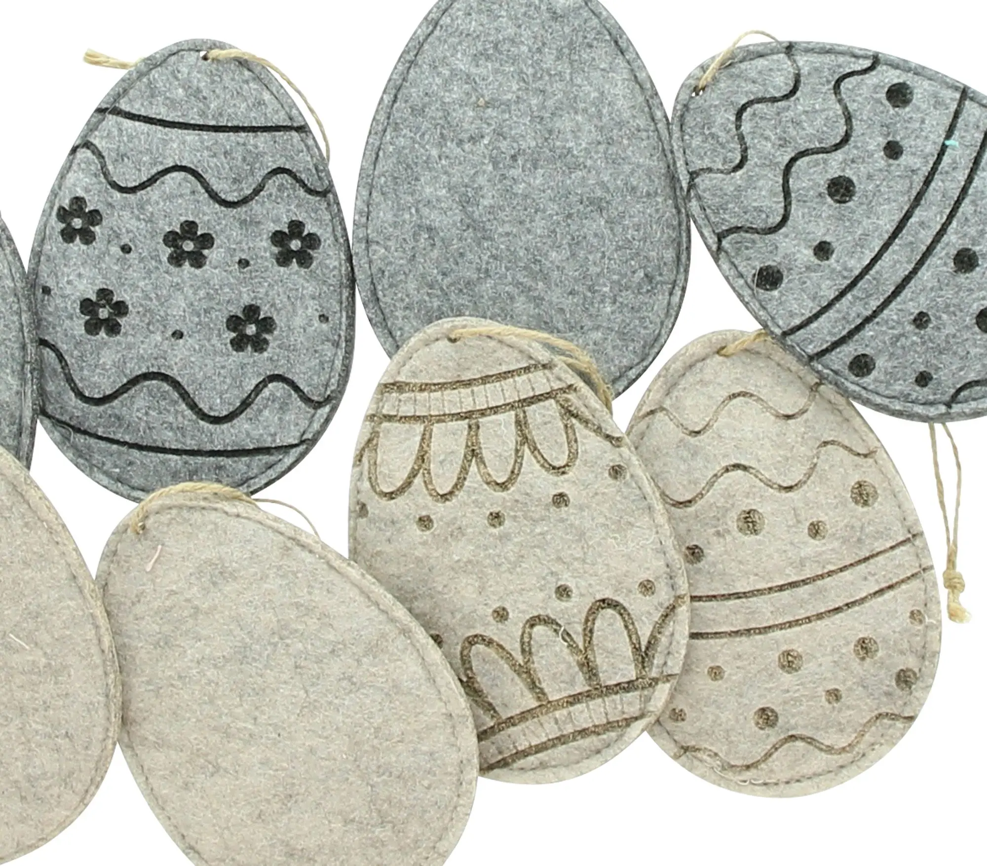 Filzhänger "Osterei", 8er Set im Frank Flechtwaren Online Shop für Ostern kaufen Filzhänger "Osterei", 8er Set im Frank Flechtwaren Online Shop für Ostern kaufen