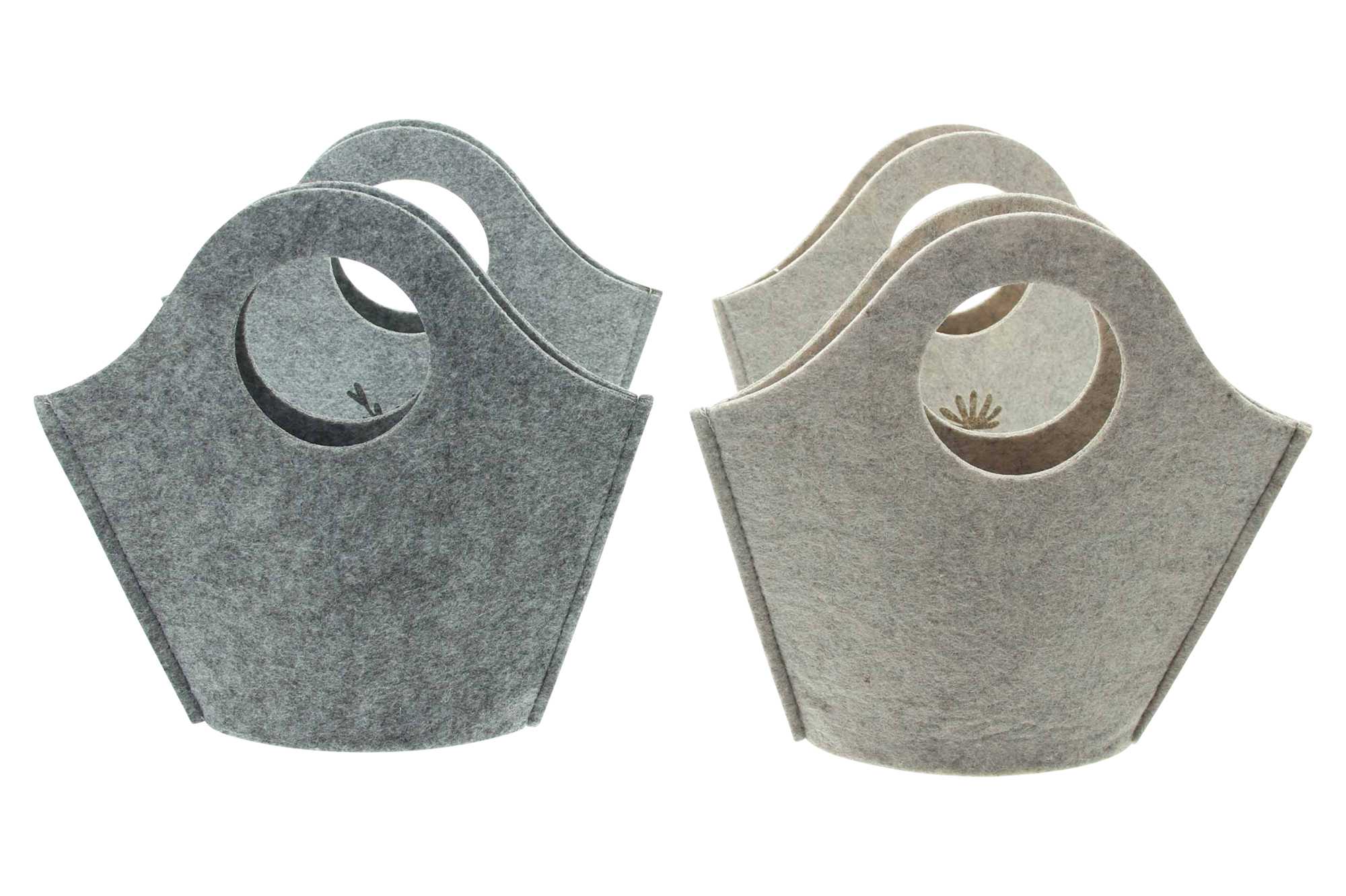 Filztasche "Blumenwiese", 4er Set im Frank Flechtwaren Online Shop für Ostern kaufen Filztasche "Blumenwiese", 4er Set im Frank Flechtwaren Online Shop für Ostern kaufen