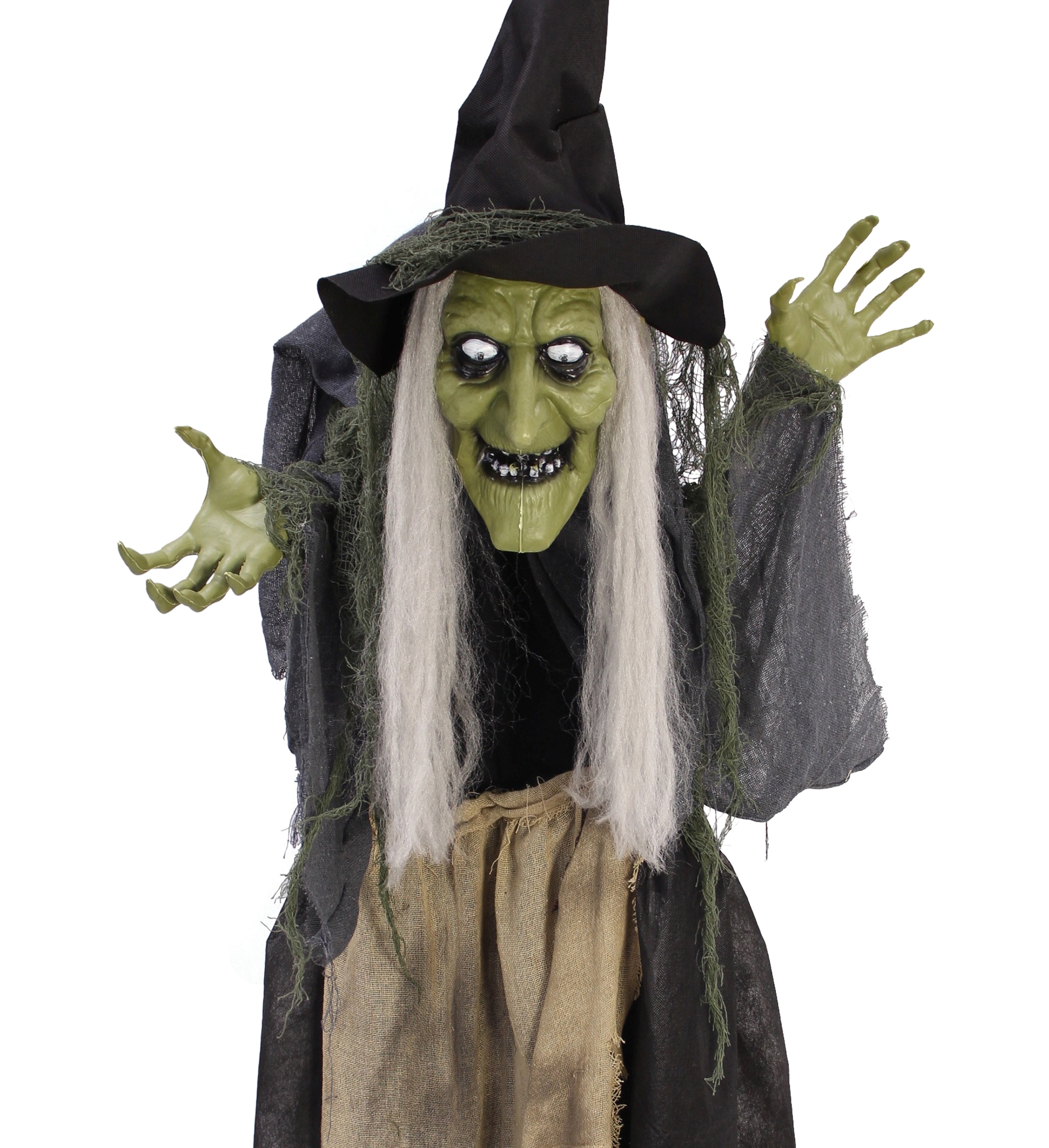 LED-Hexe "Gruselnacht"  im Frank Flechtwaren Online Shop für LED-Deko kaufen