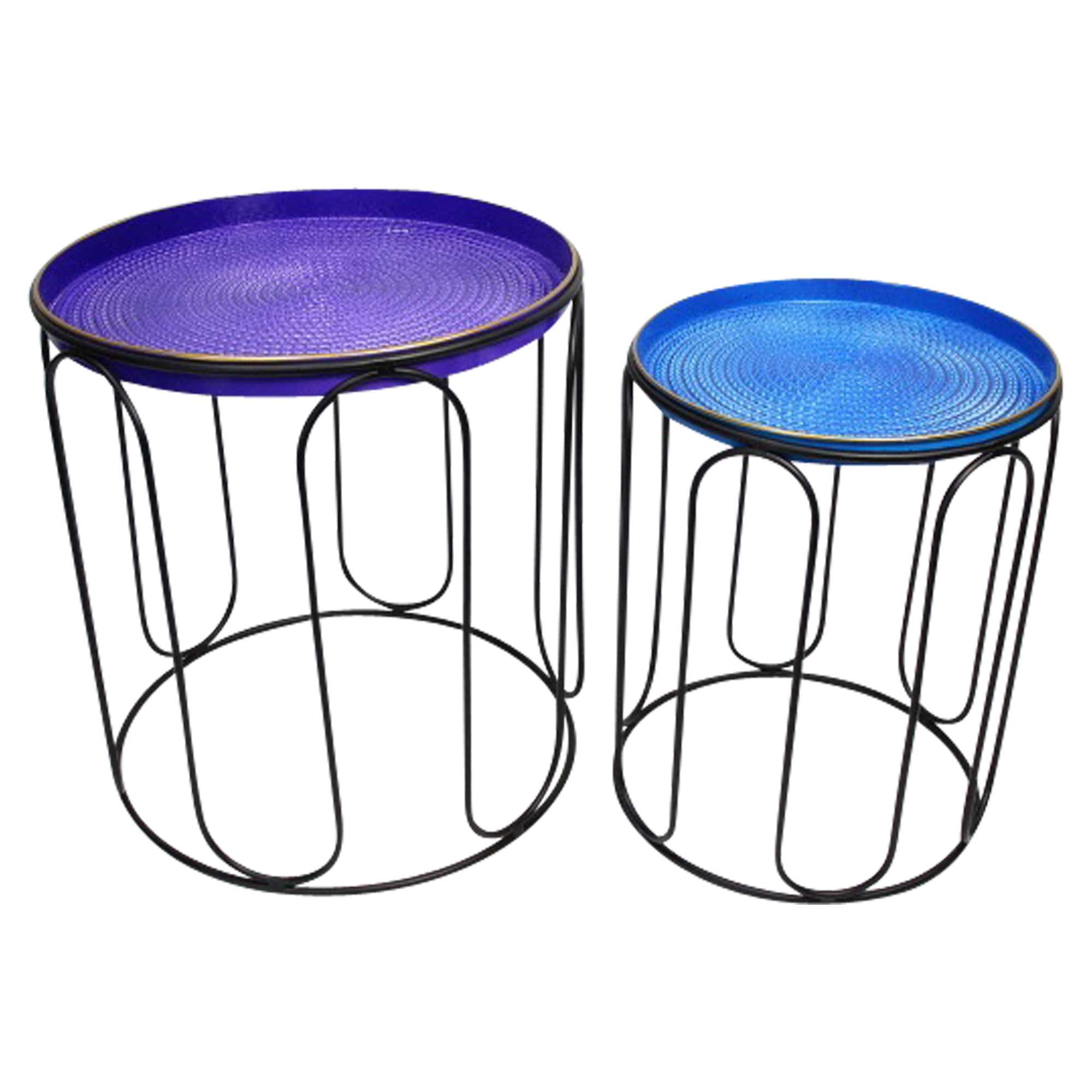 Beistelltisch "Blue", 2er Set  im Frank Flechtwaren Online Shop für Balkonien kaufen